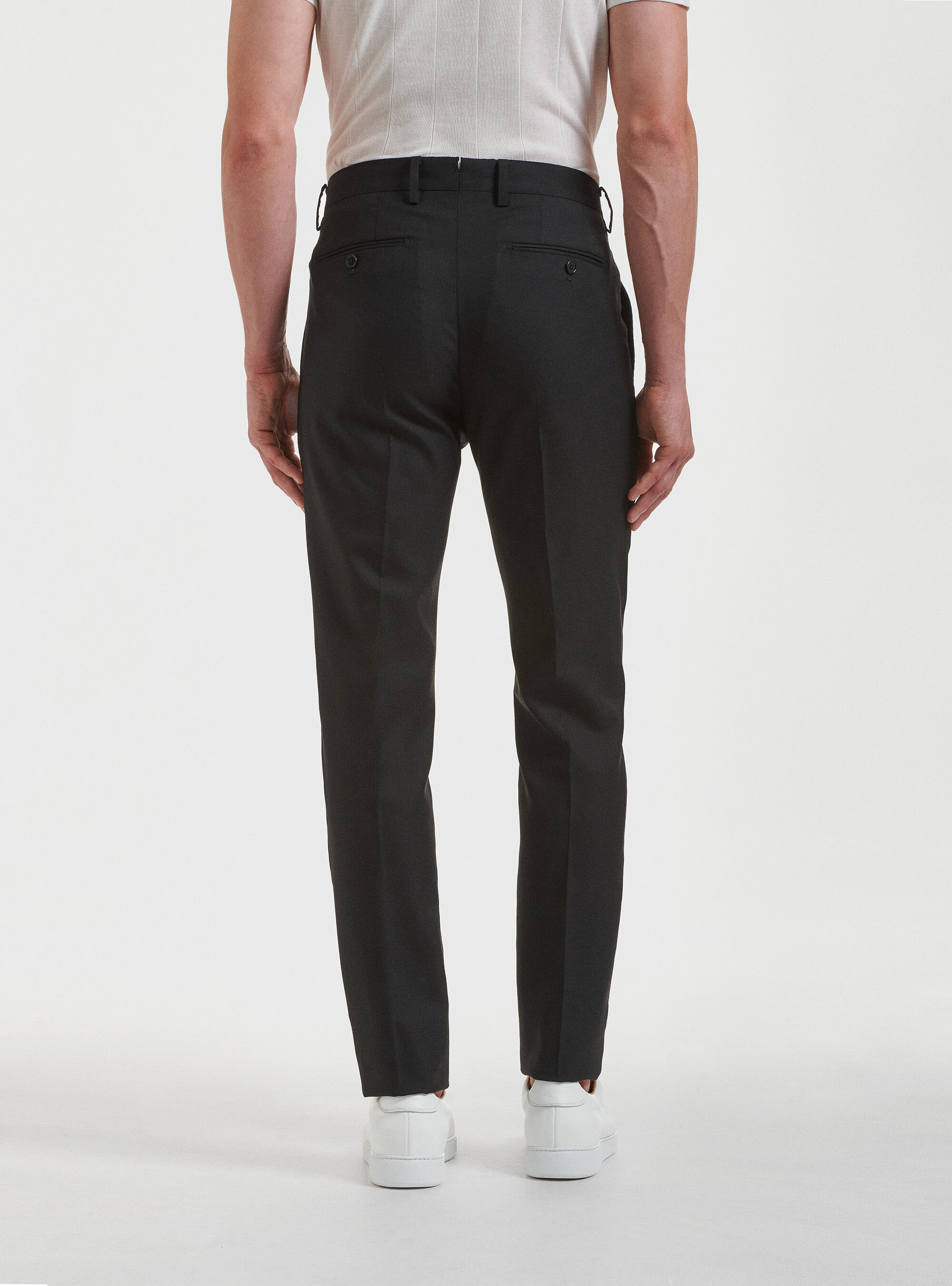 Pantaloni per abito in pura lana Vitale Barberis Canonico, NERO