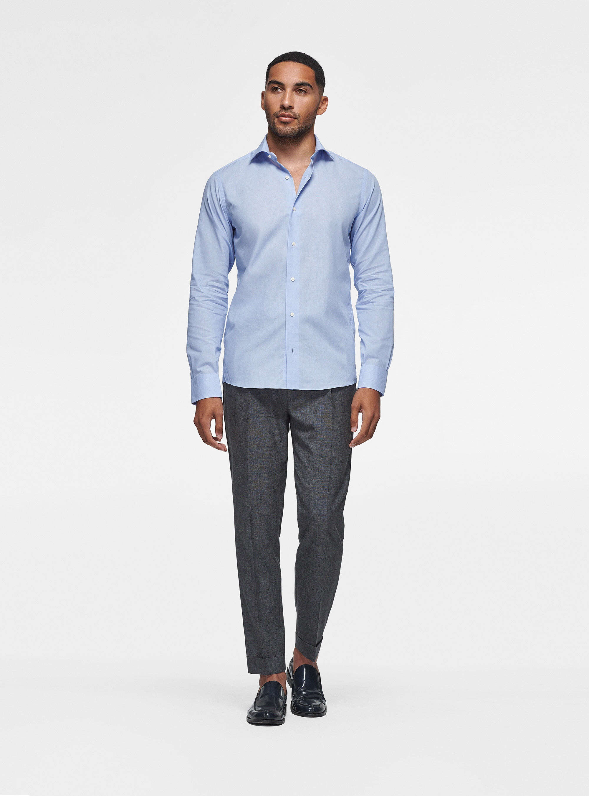 Cotton shirt fil a fil