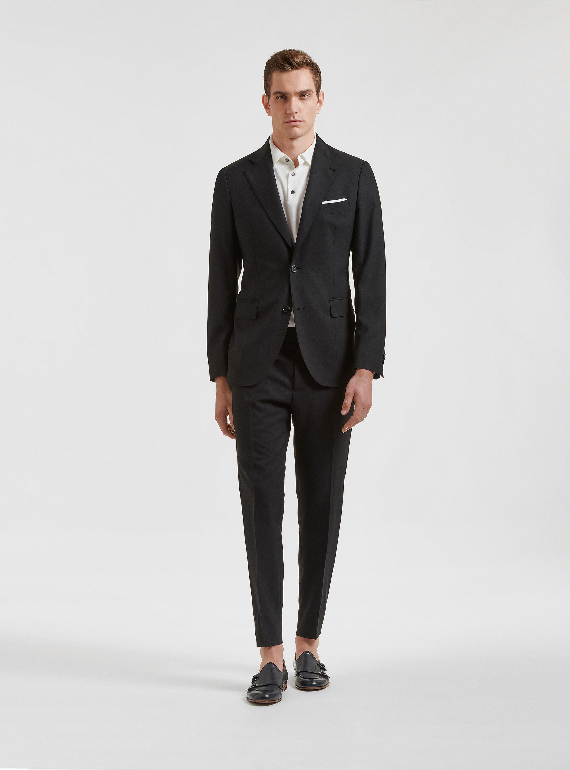 Pure wool suit blazer Vitale Barberis Canonico, BLACK