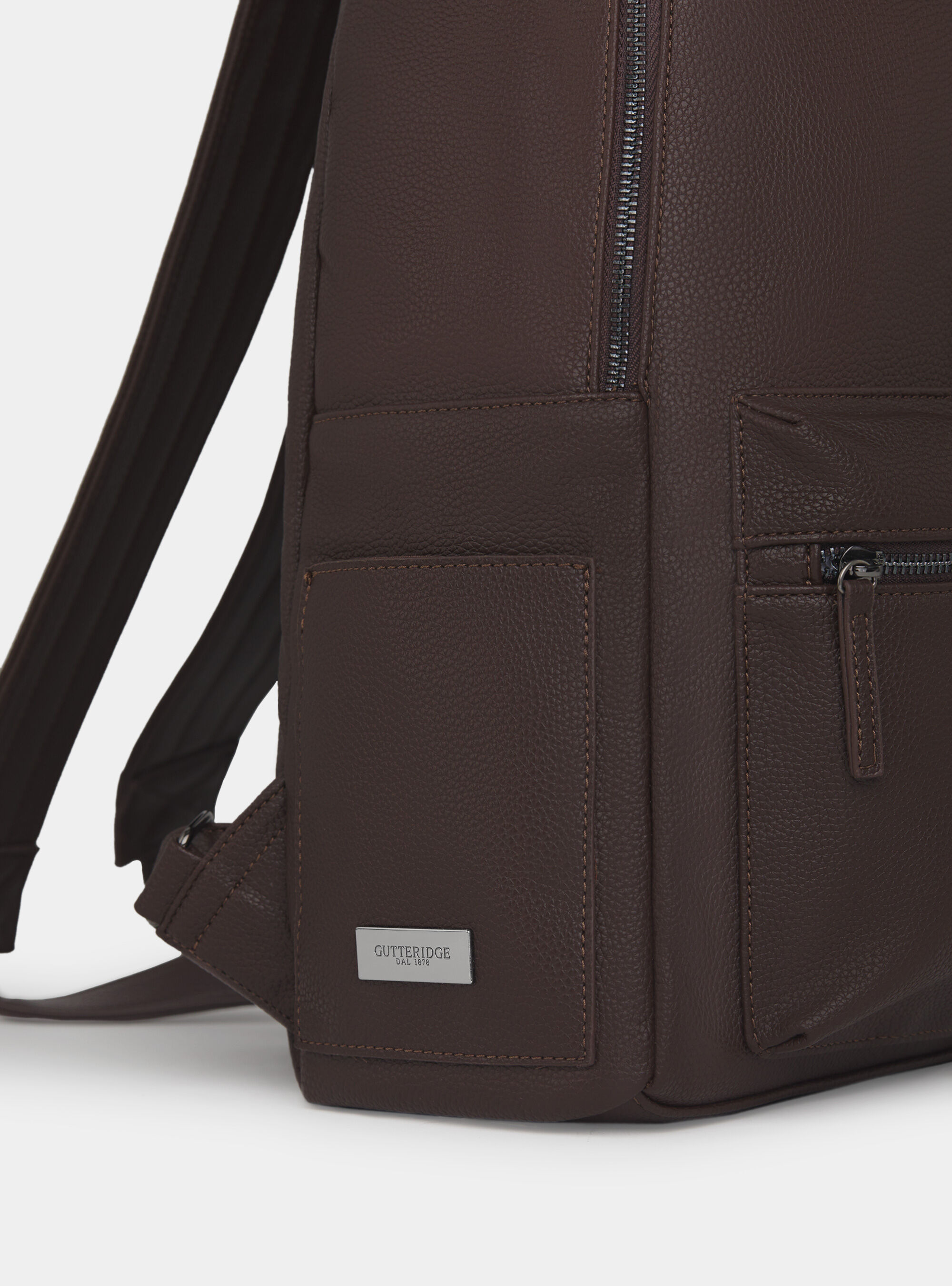 Zaino con tasche, MARRONE