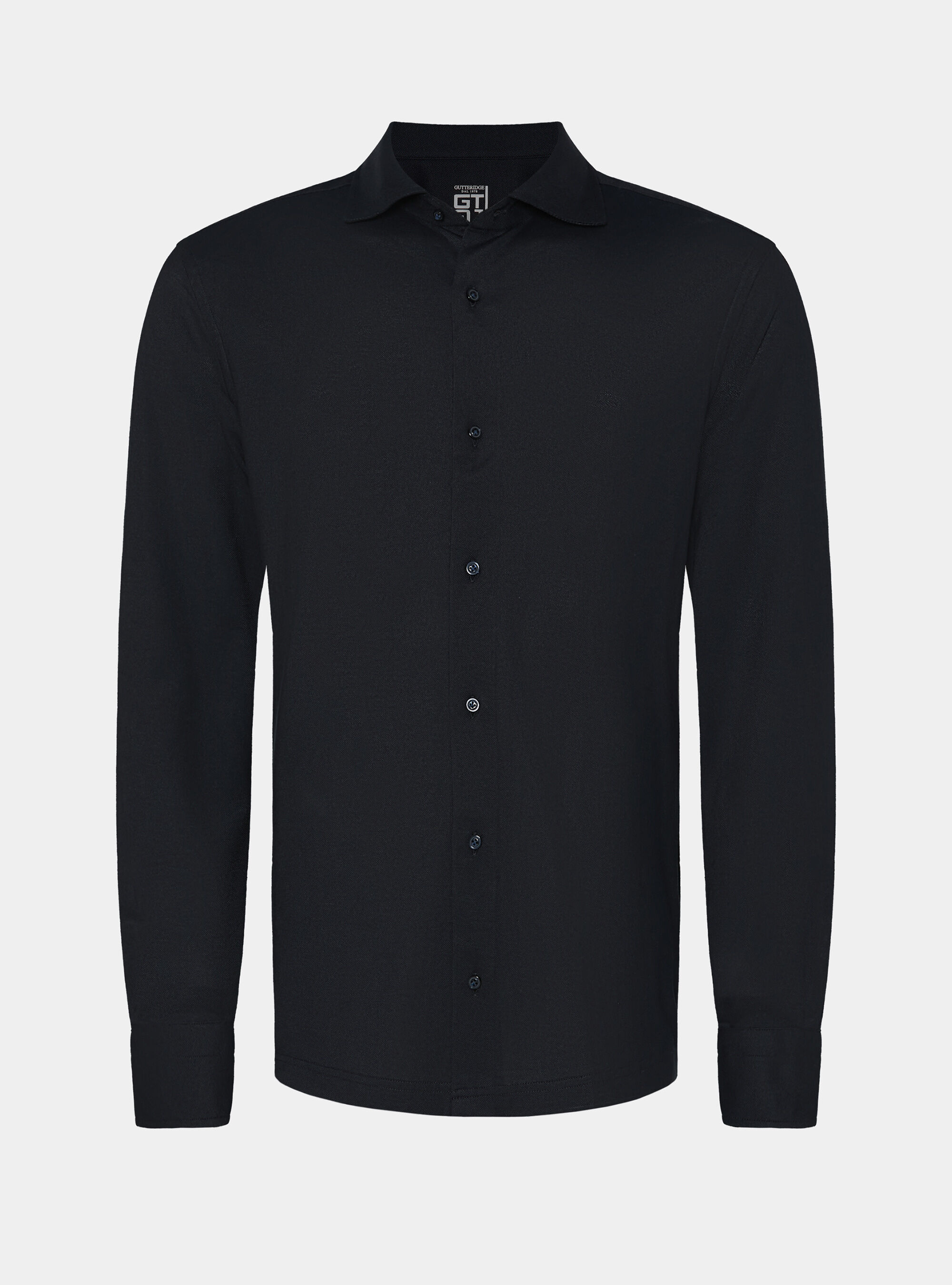 Camicia a polo GT01 in misto cotone piquet, BLU NAVY
