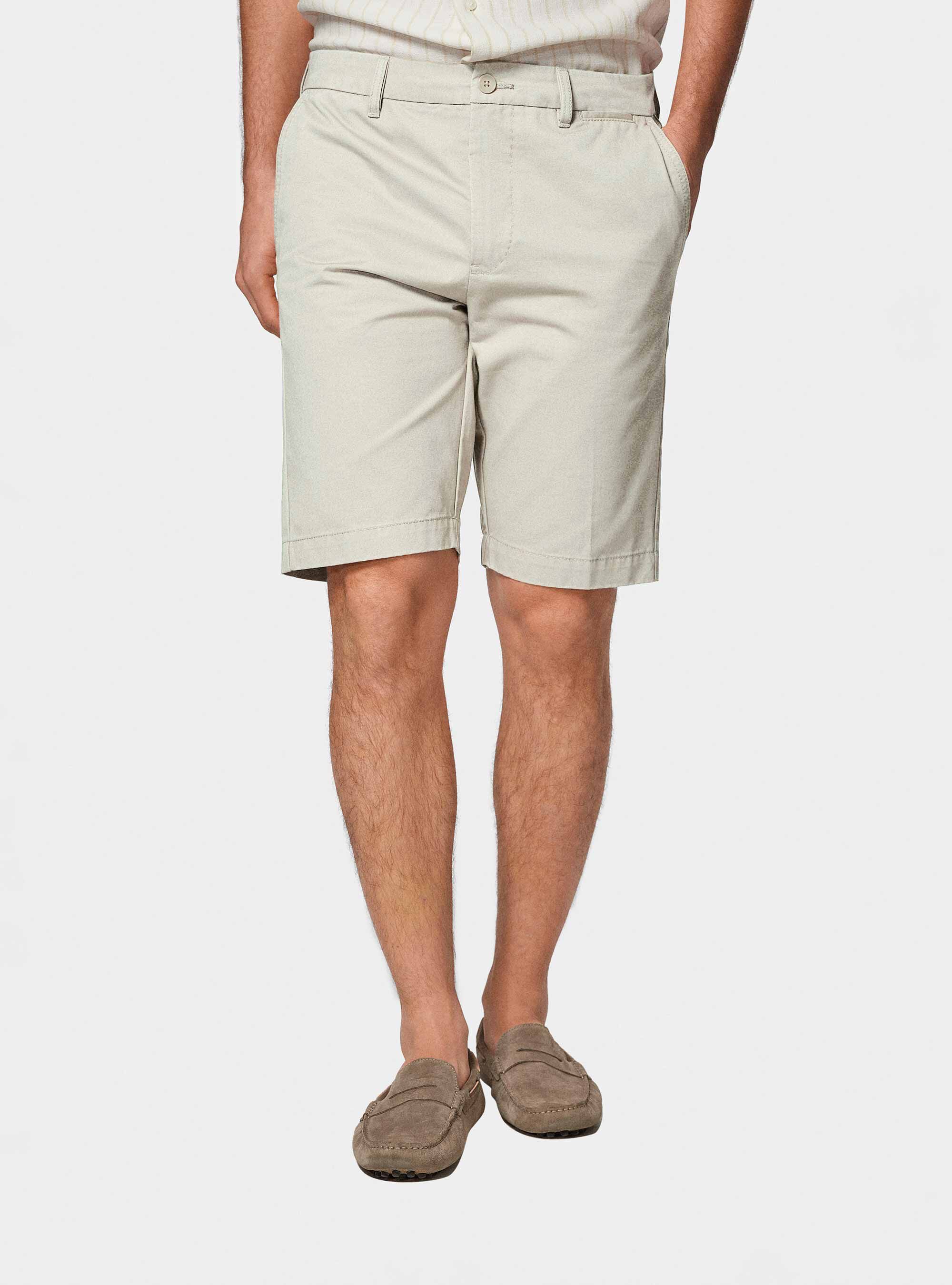 Bermudas de sarga de algod&oacute;n, NATA