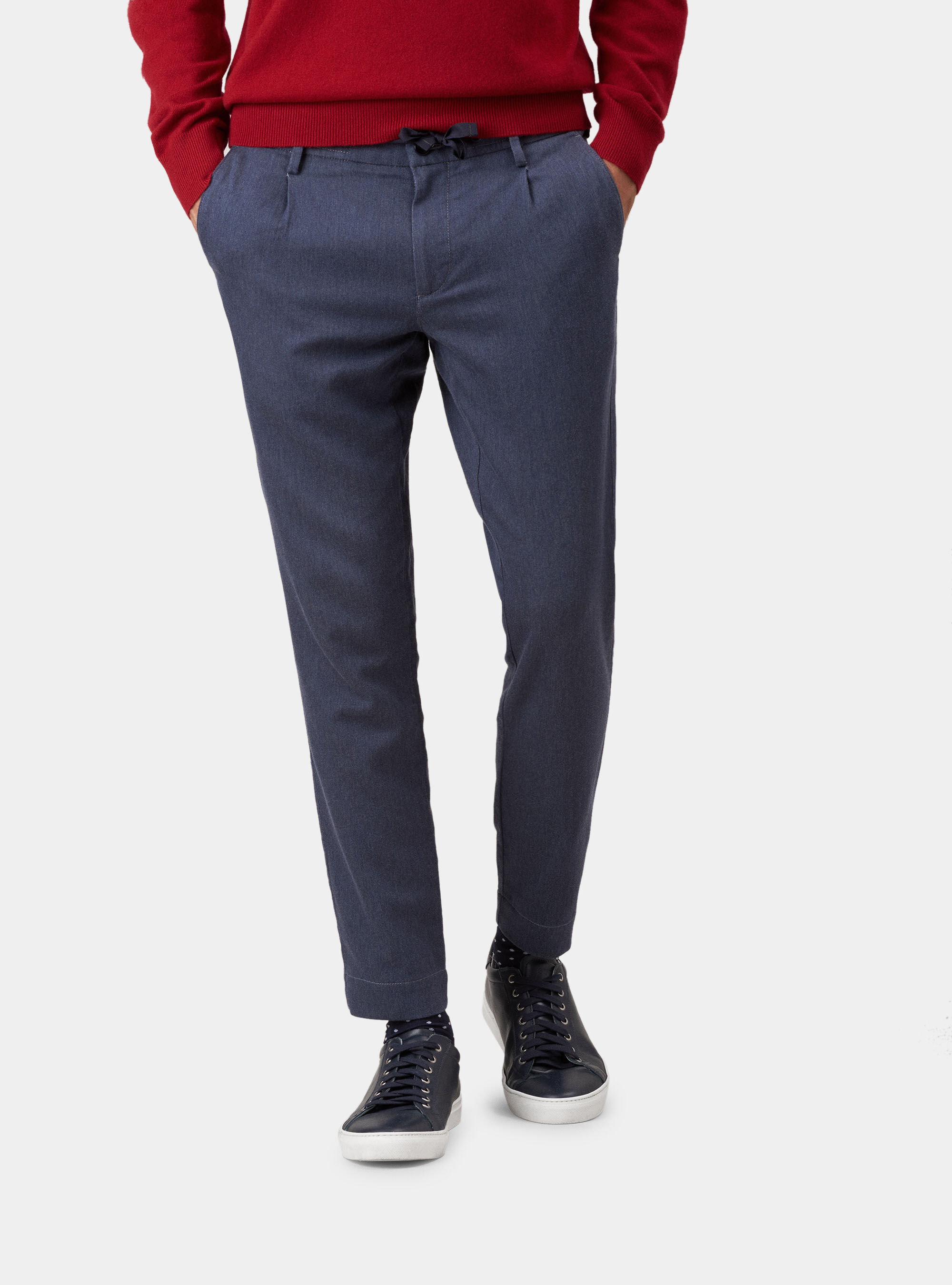 Pantaloni in cotone stretch felpato con coulisse | Gutteridge | Singles'  Day Uomo