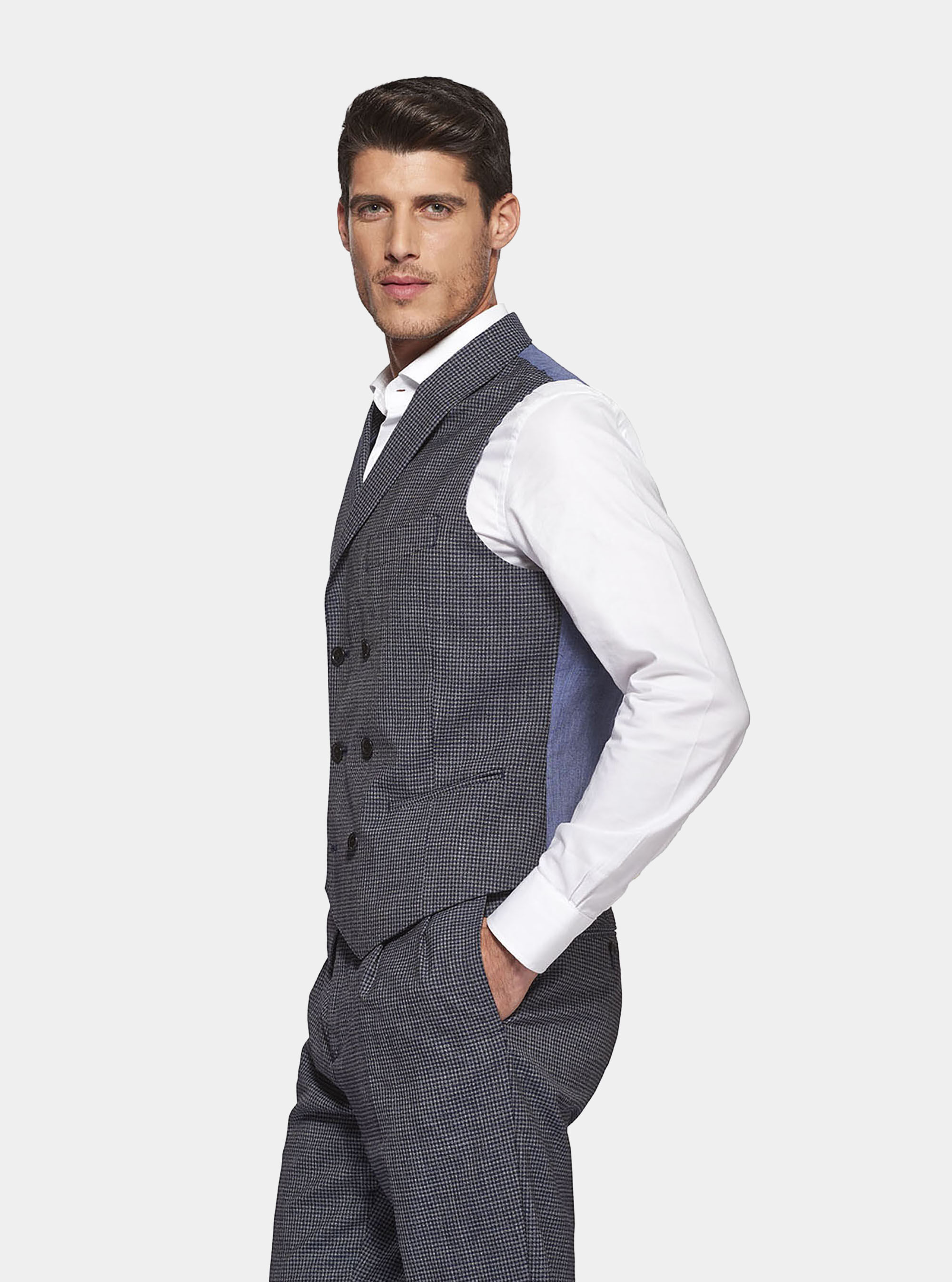 Wool double breasted waistcoat sale