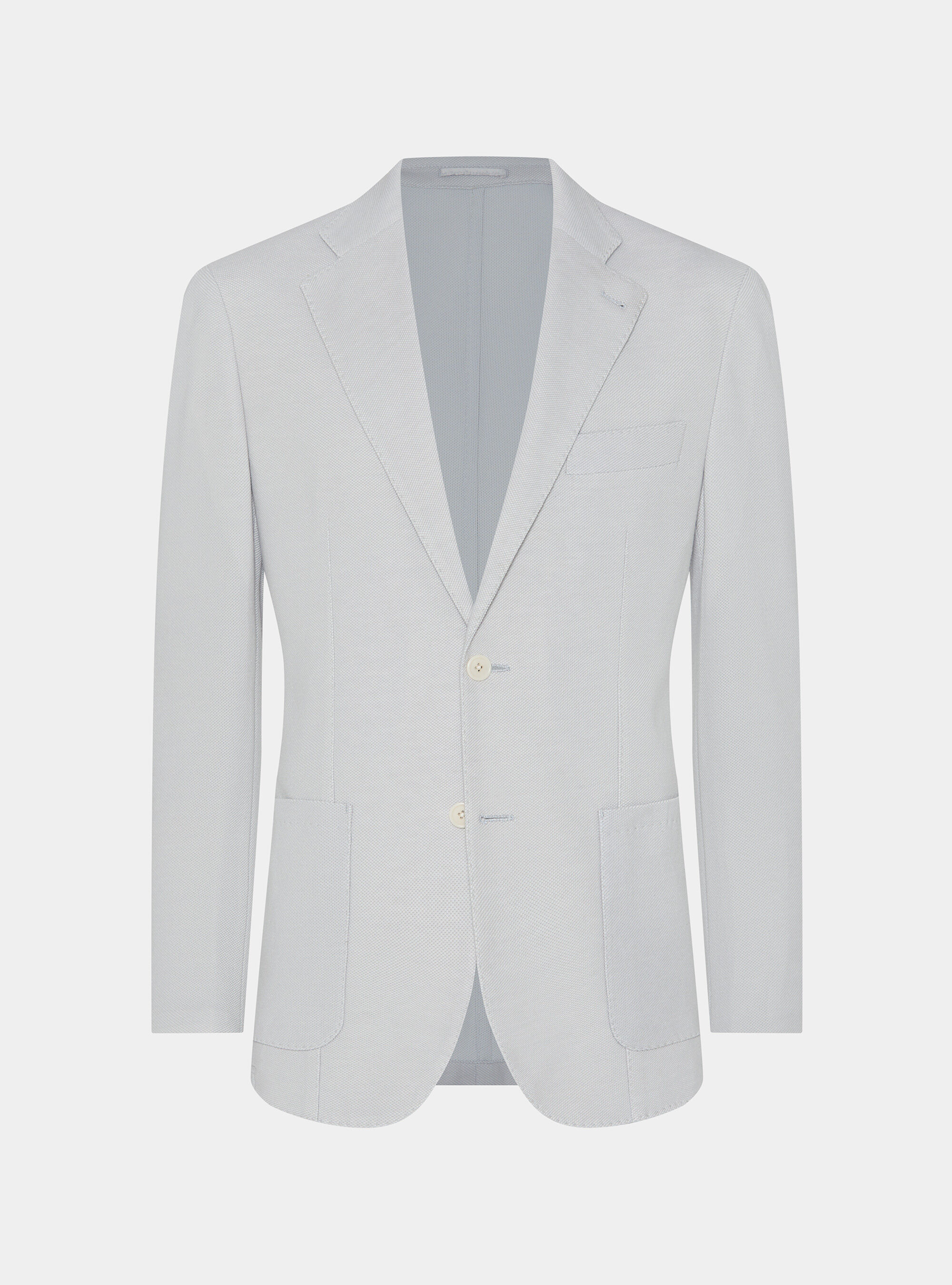 Giacca jersey in misto cotone, GRIGIO CHIARO 0256C