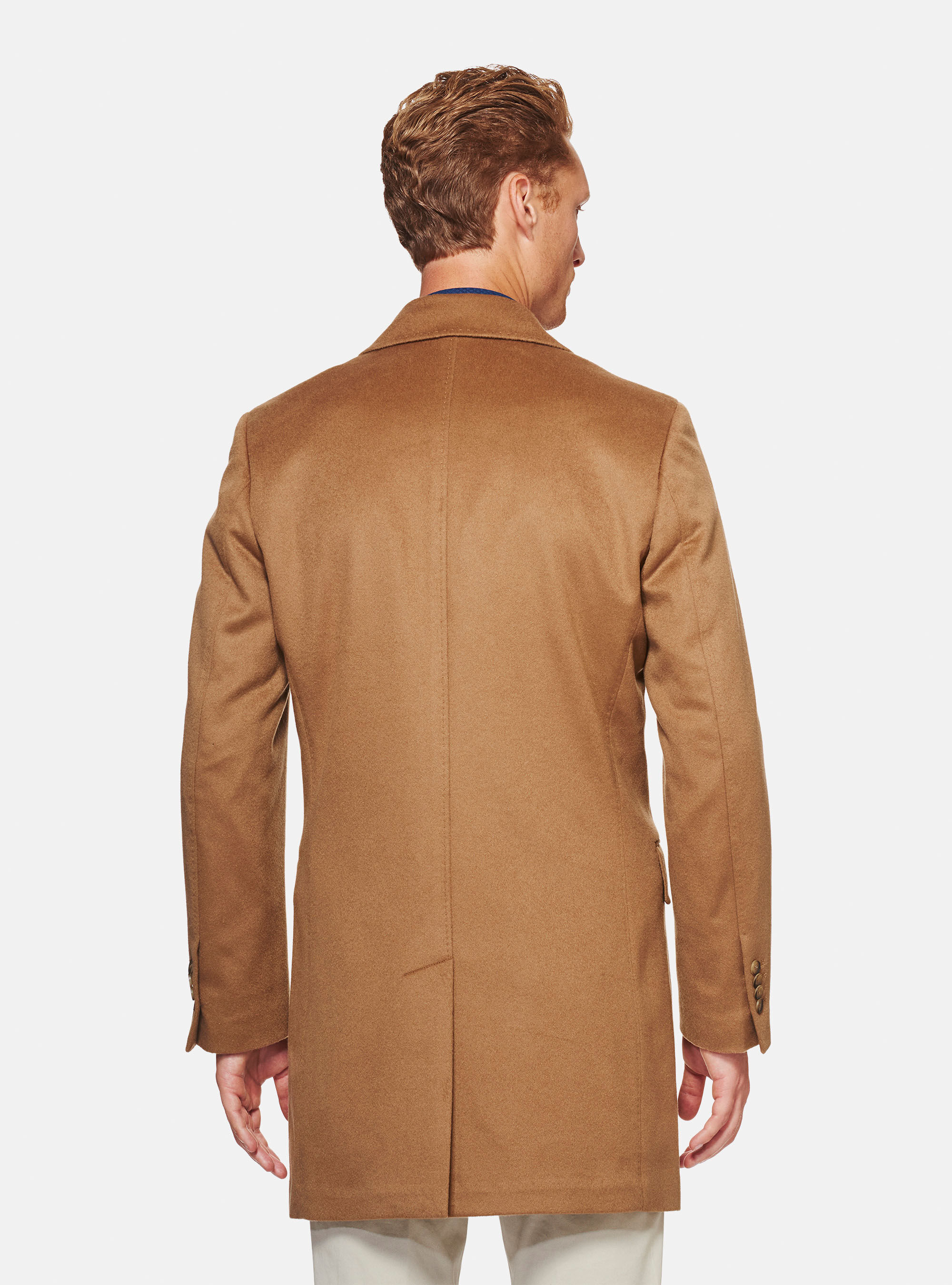 100 cashmere full length men's coat outlet