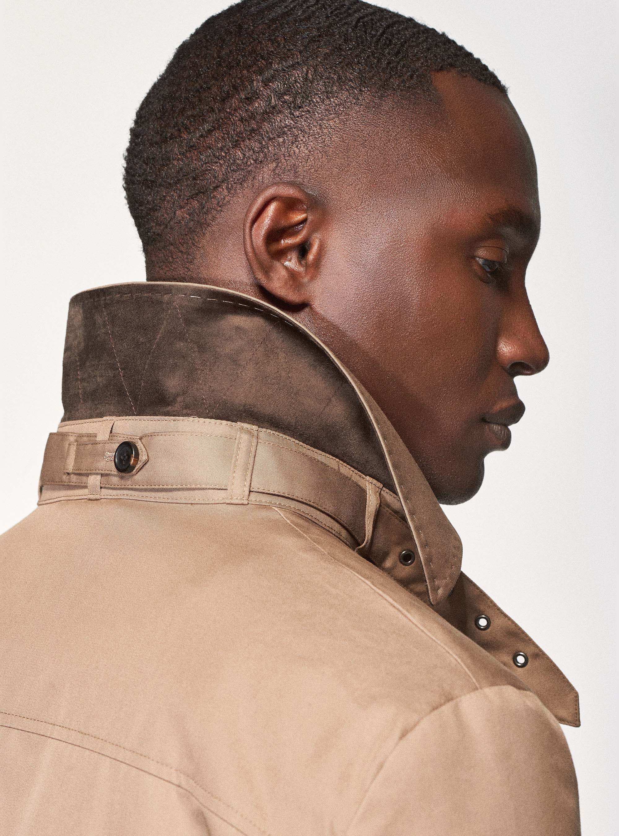 Trench coat throat latch online