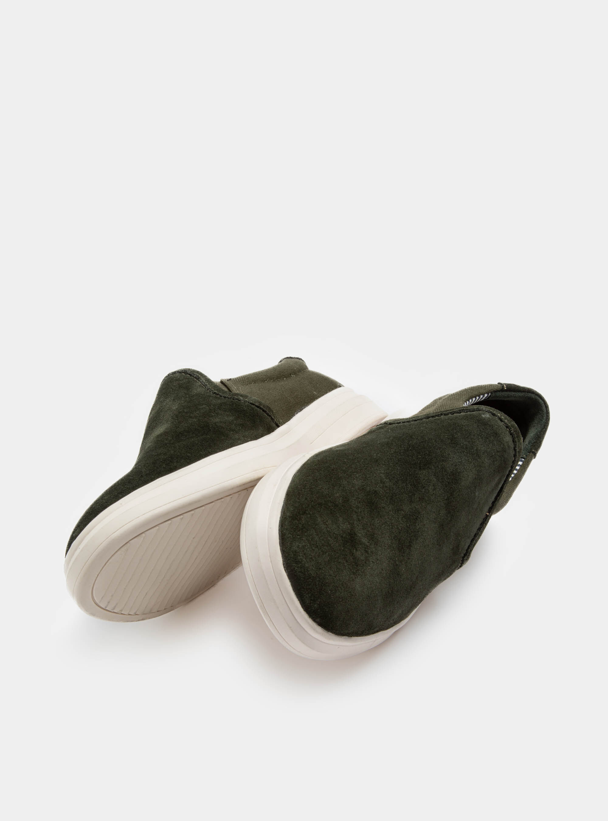 Suede and canvas slip on GutteridgeUK Men s Casual Shoes