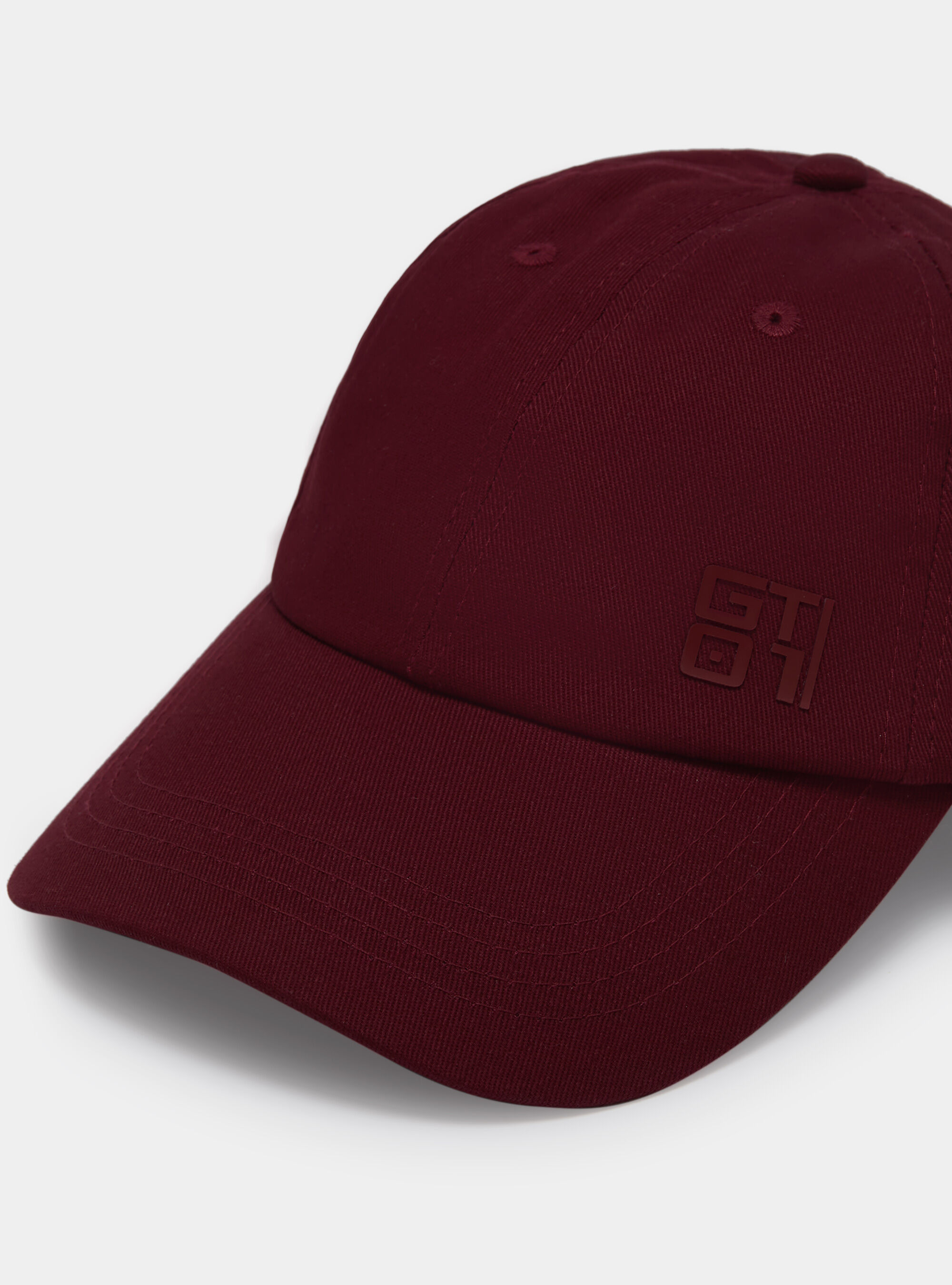 Gorra GT01 de sarga de algod&oacute;n, BO1 BORDEAUX DARK