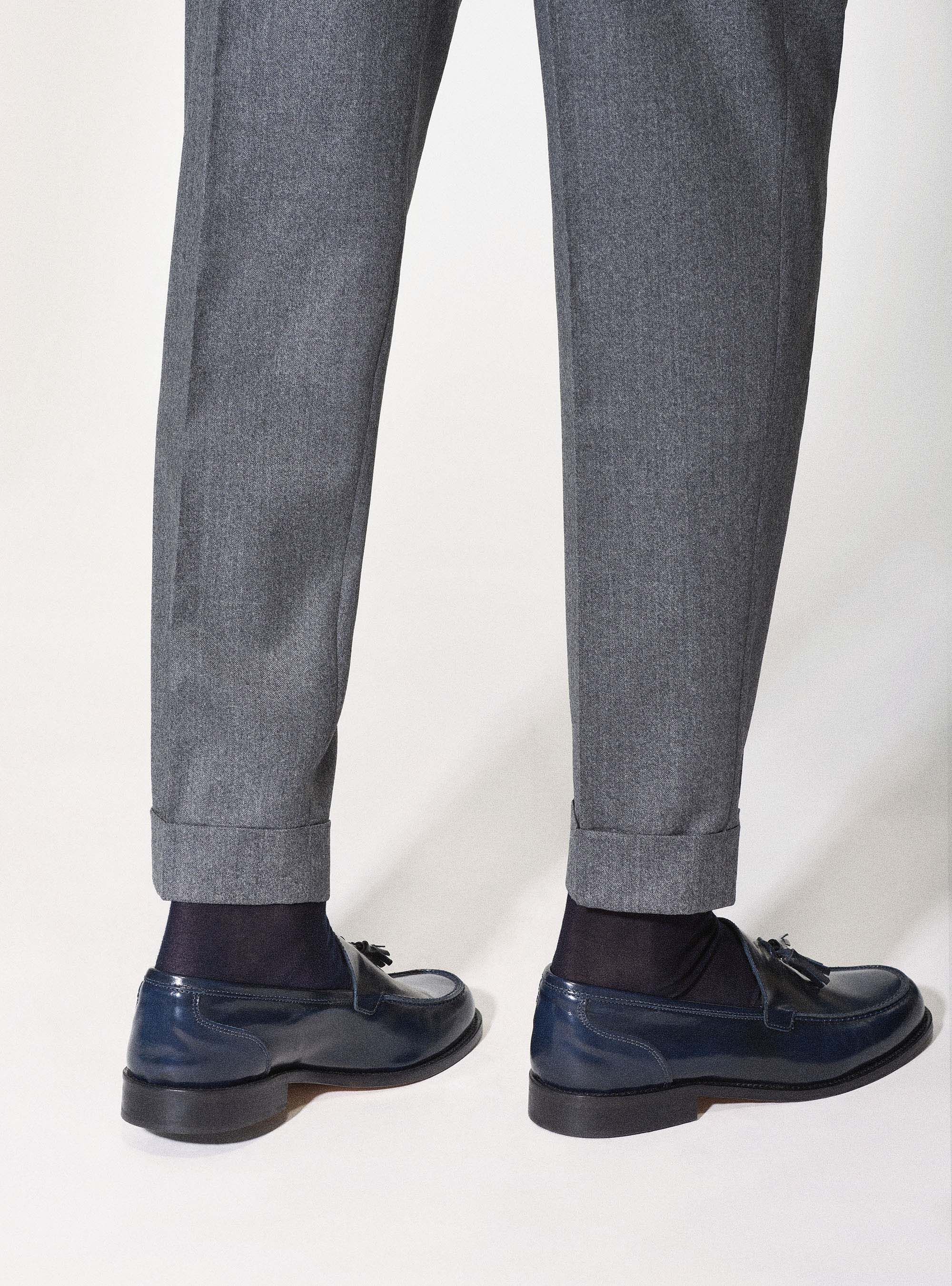 Pantaloni rota deals lana flanella