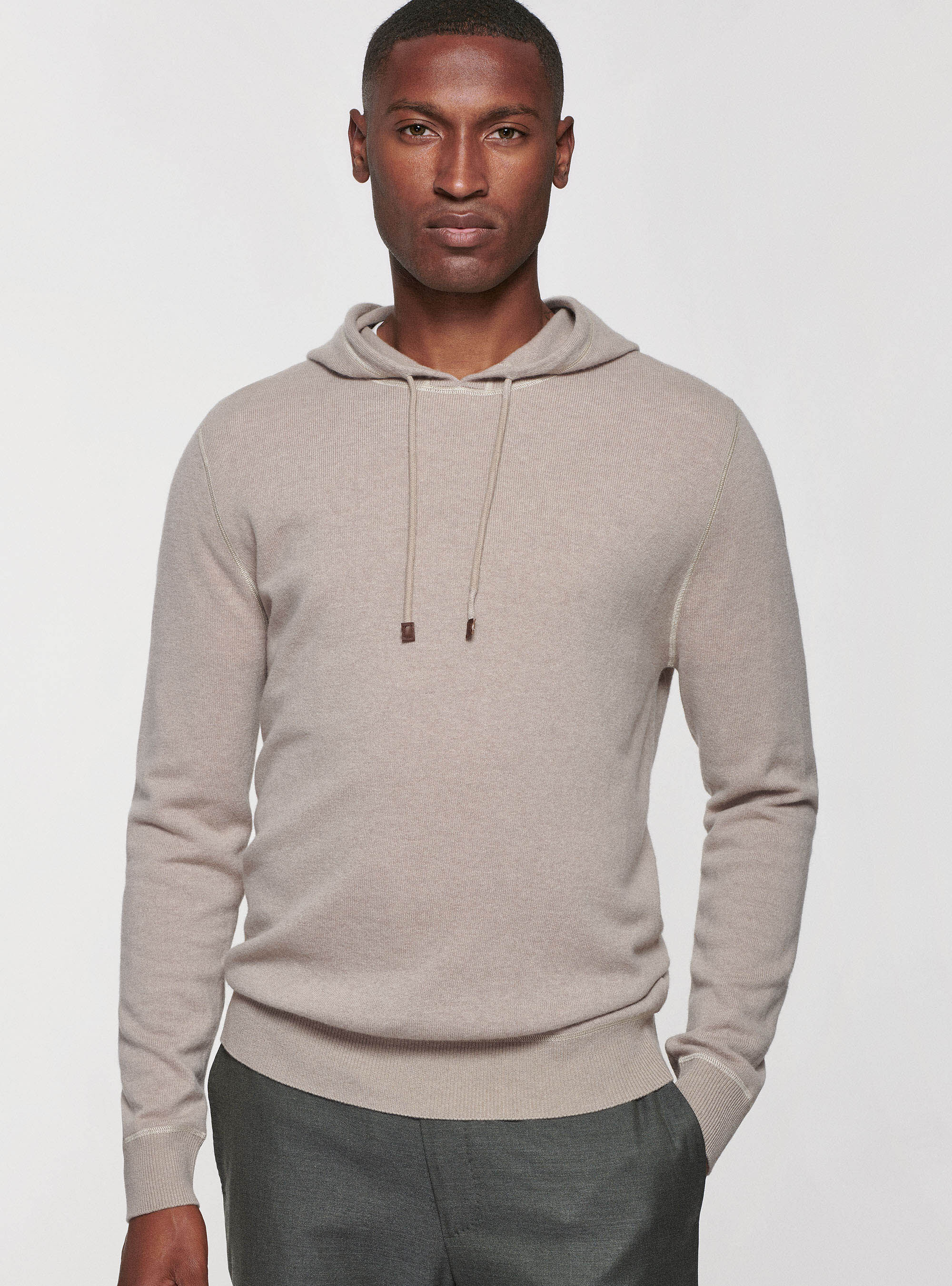 Wool hooded clearance sweater