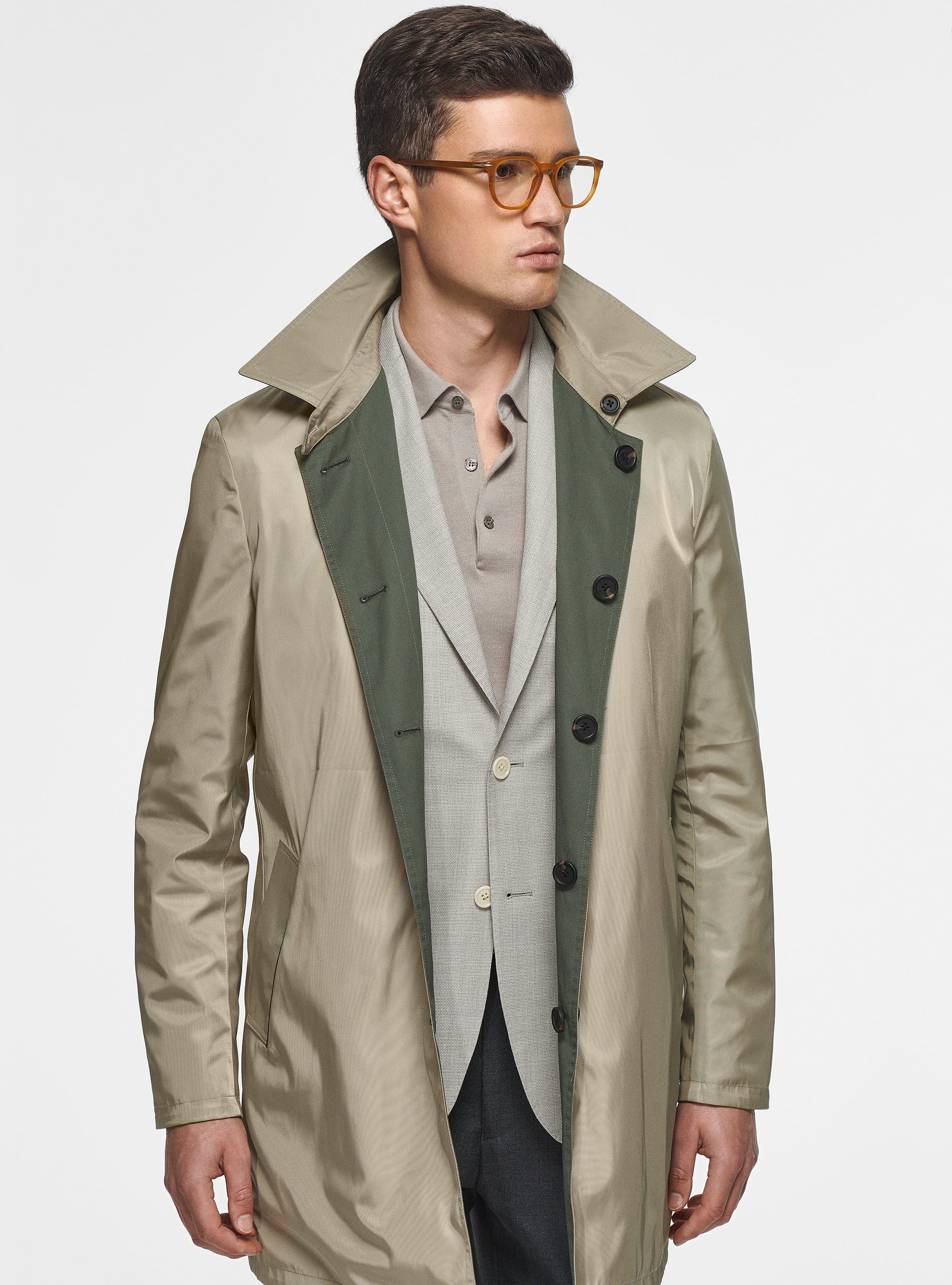 Men's 2025 reversible raincoat