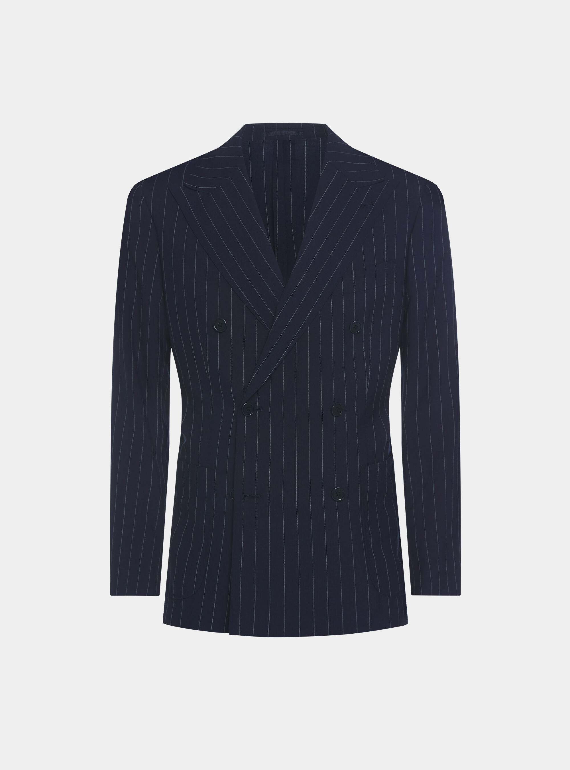 Pure wool pinstripe double breasted blazer