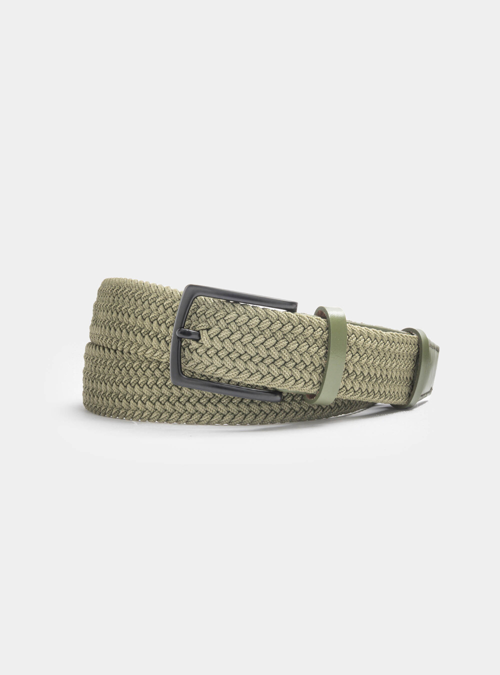 Solid-coloured elastic belt