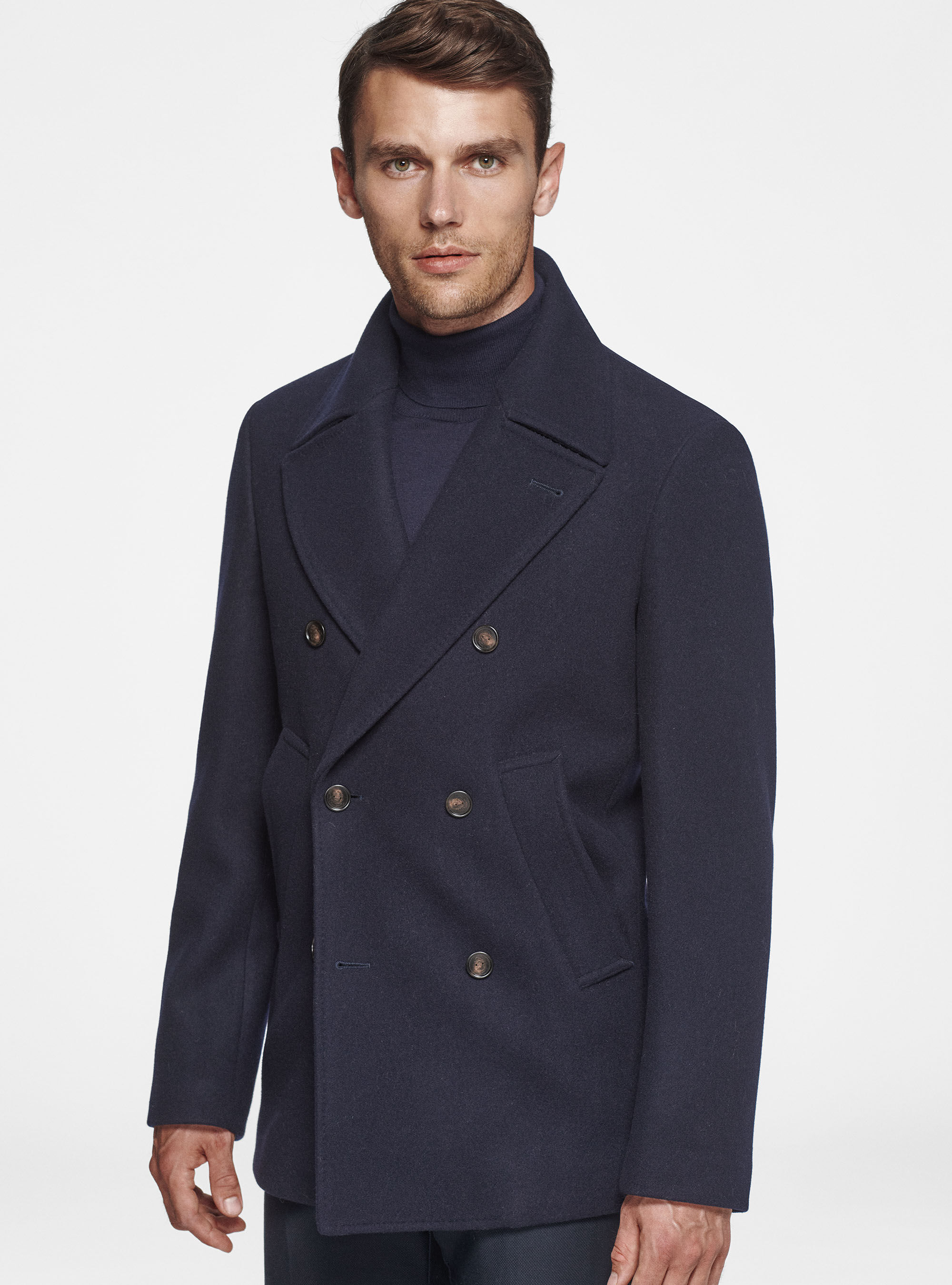 Wool blend peacoat