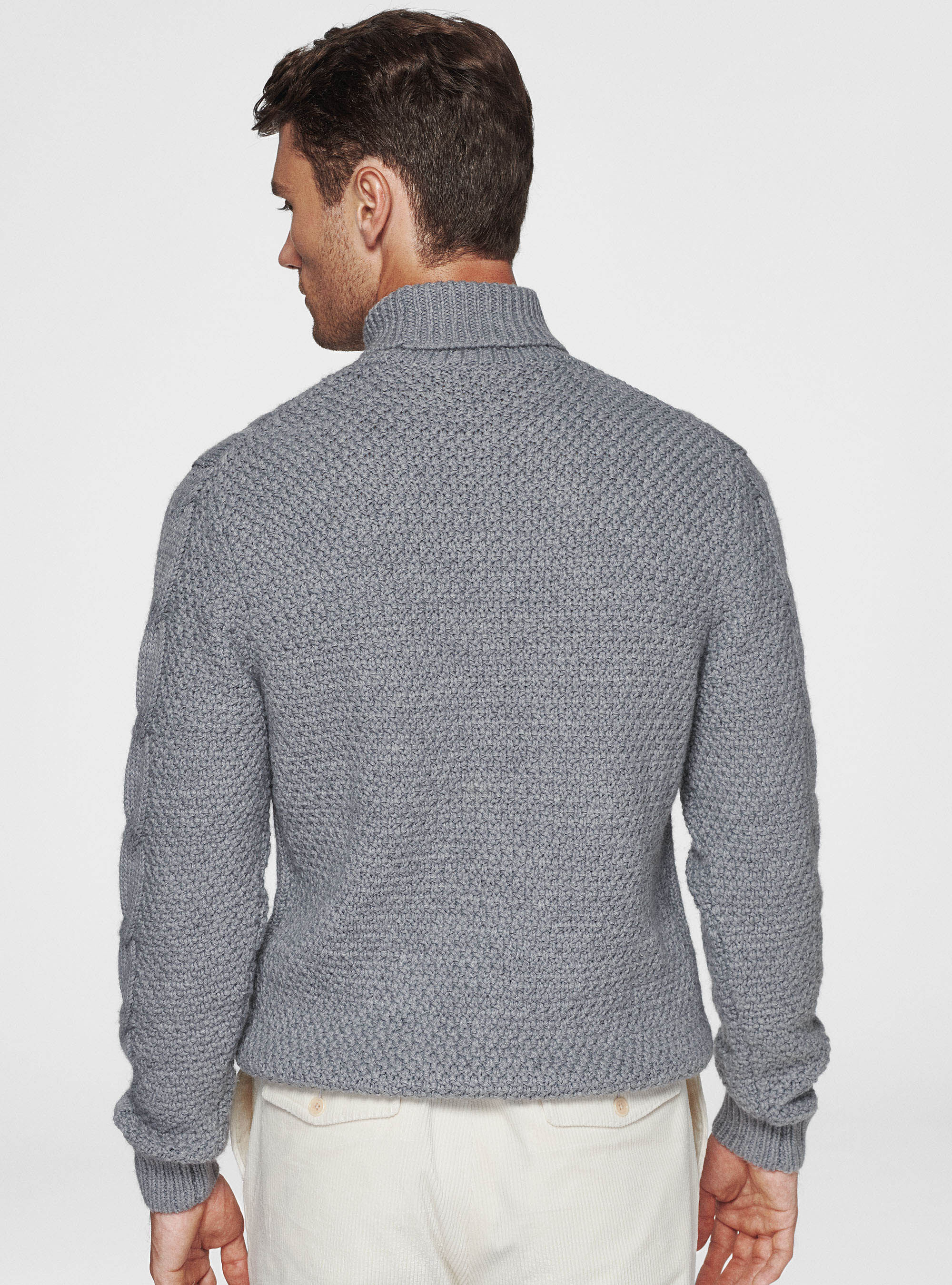 Grey flannel double-breasted blazer Grey flannel double-breasted blazer