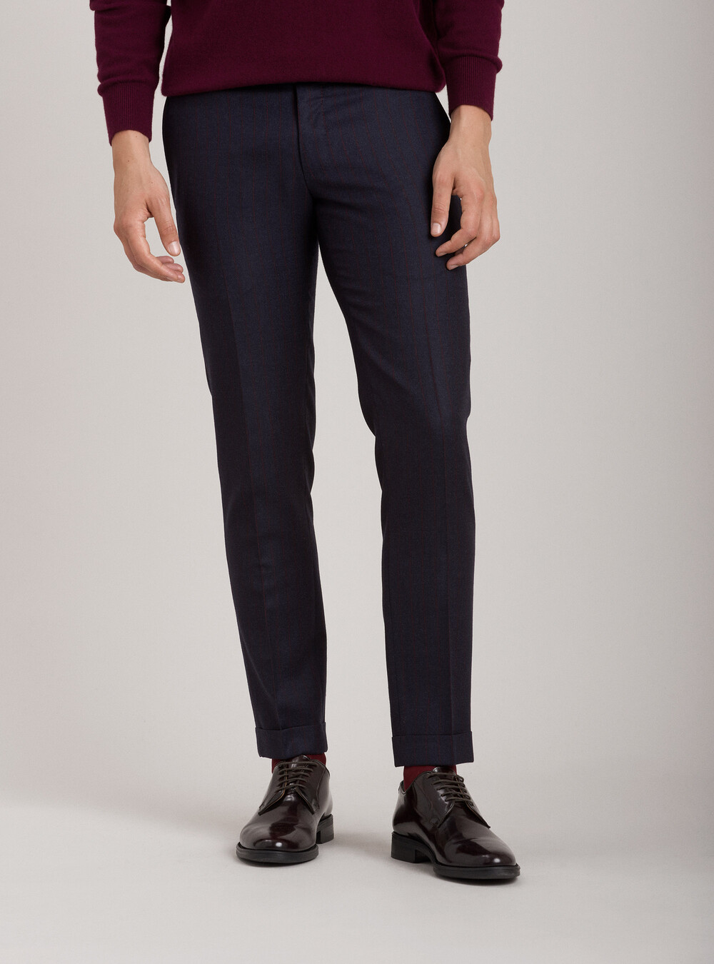 Suit pants in pinstripe wool super 100's | GutteridgeEU | Men's catalog ...