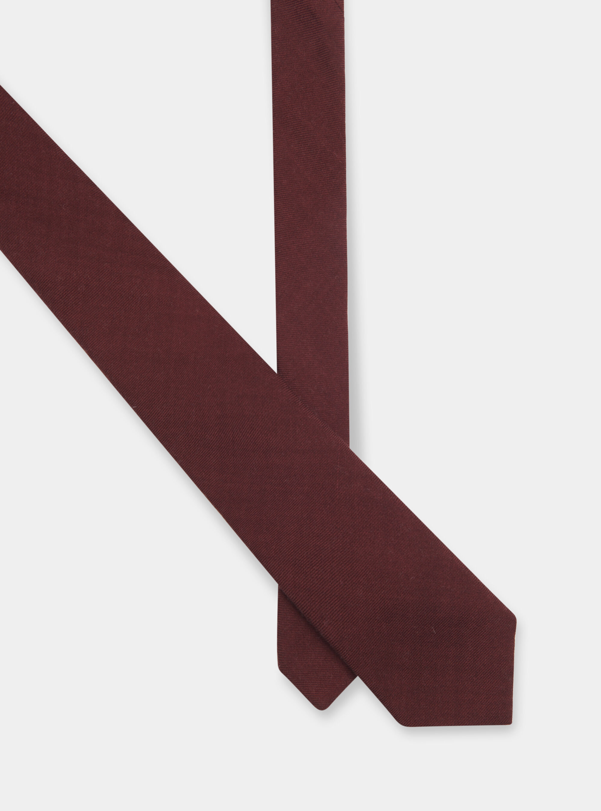 Wool tie, BORDEAUX