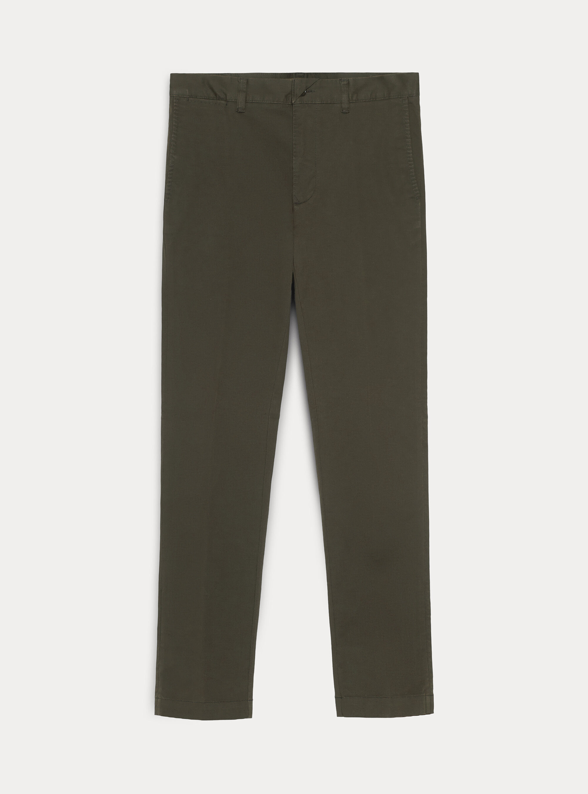 Slack slim fit in twill stretch, VERDE