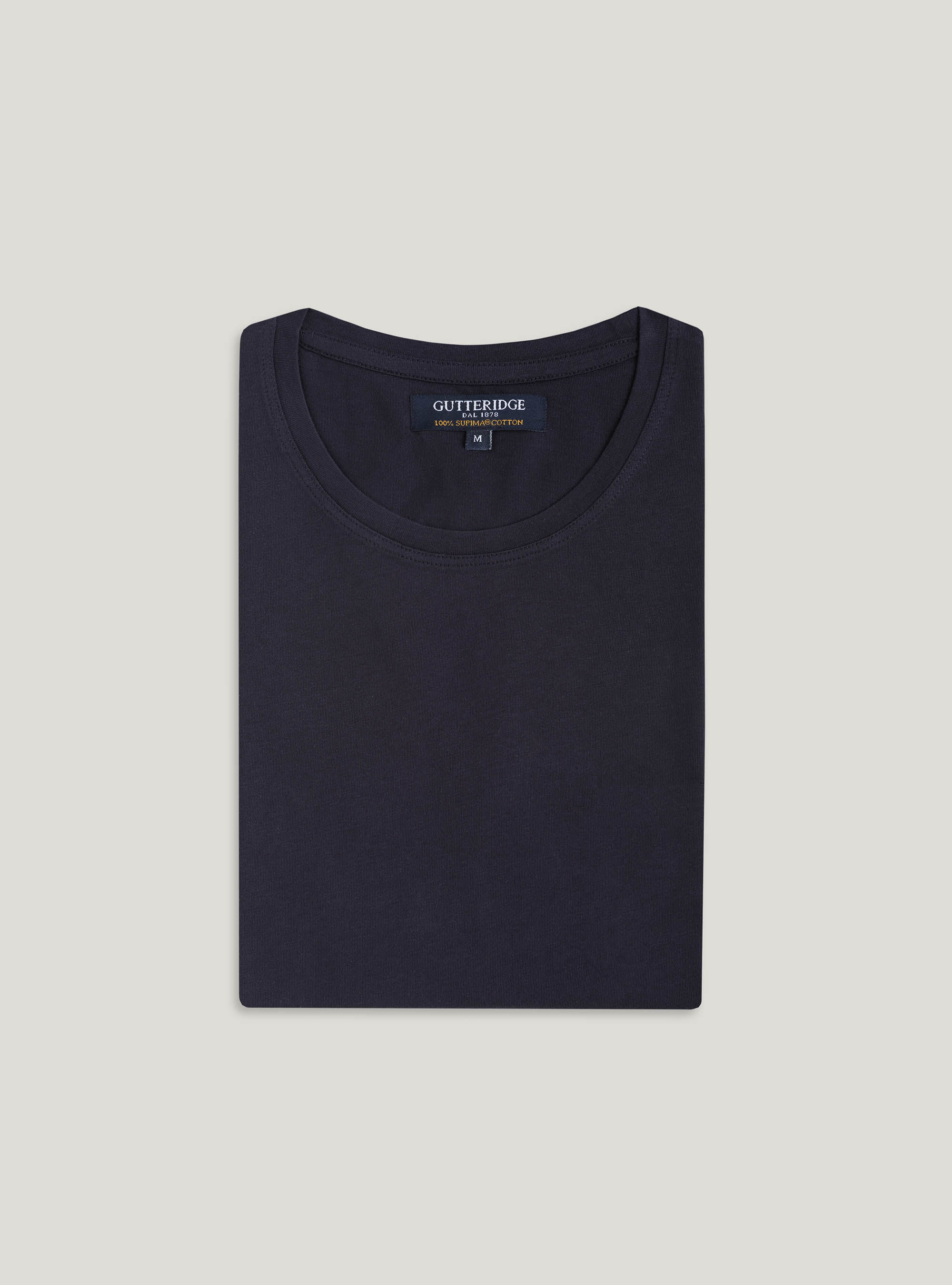 Supima cotton jersey t-shirt, NAVY BLUE