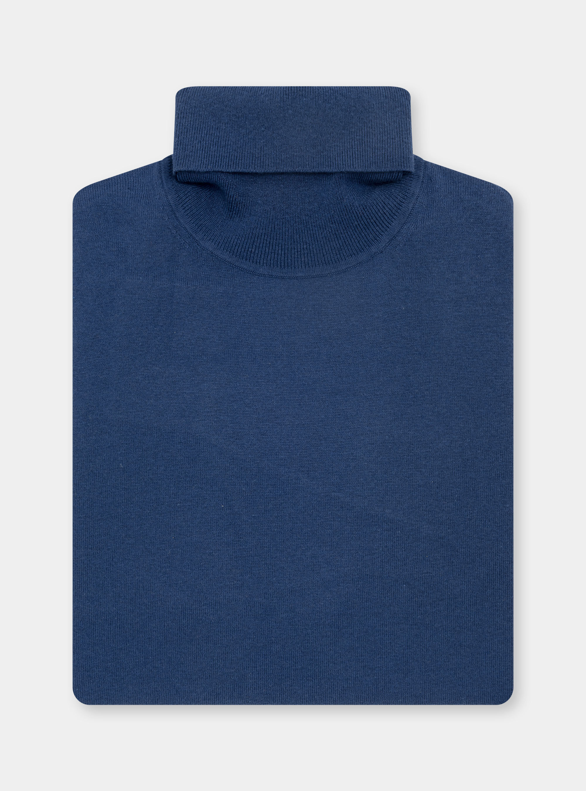 Dolcevita in cotone seta e cashmere, INCHIOSTRO