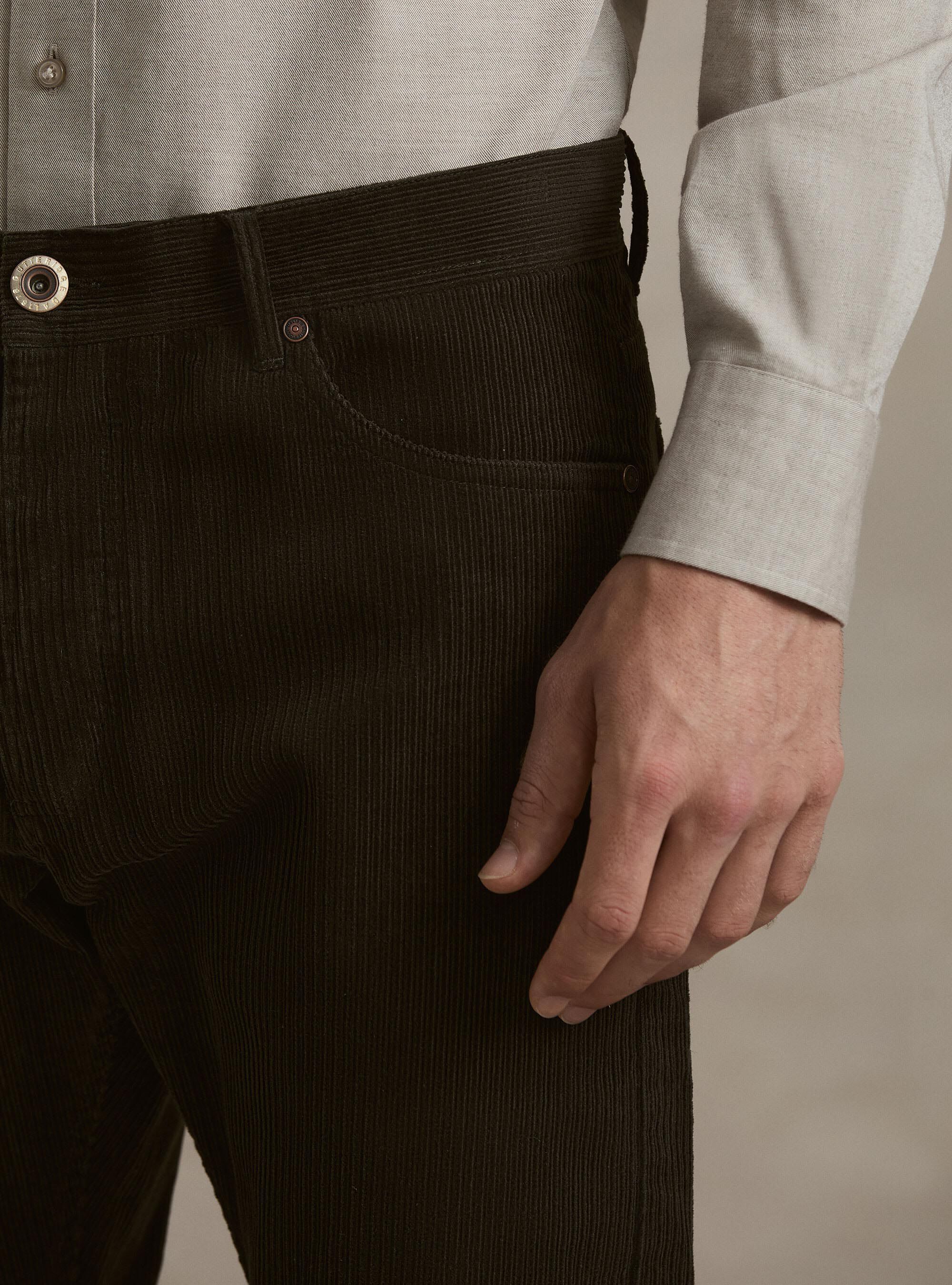 5-pocket corduroy trousers, MILITARE 0609C