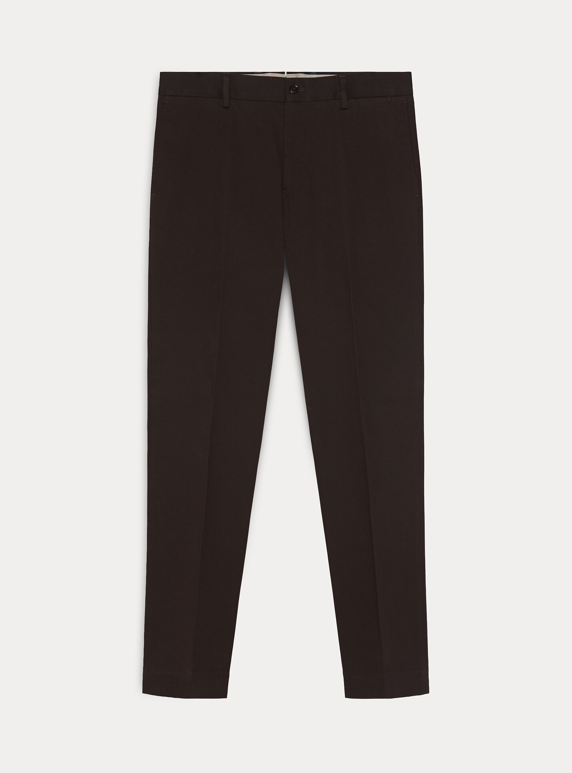 Pantalones de algod&oacute;n esmerilado, MARRON