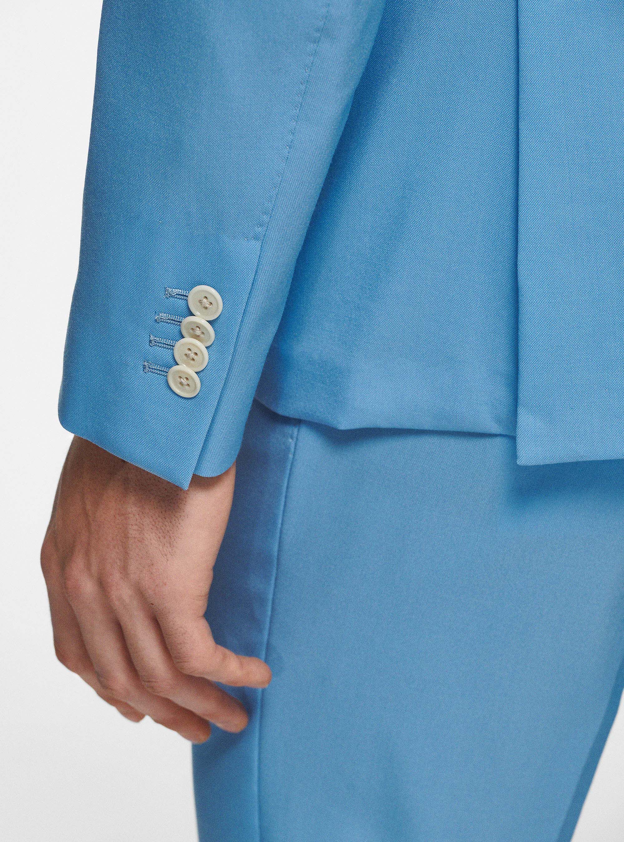 Giacca in pura lana Vitale Barberis Canonico, AZZURRO