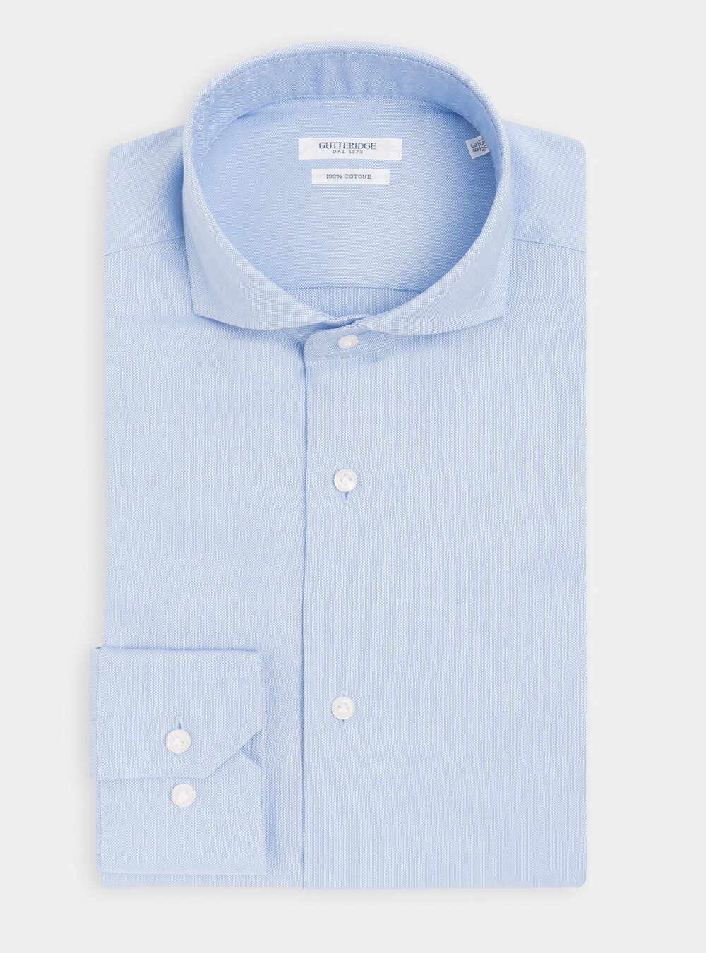 French collar shirt in cotton oxford