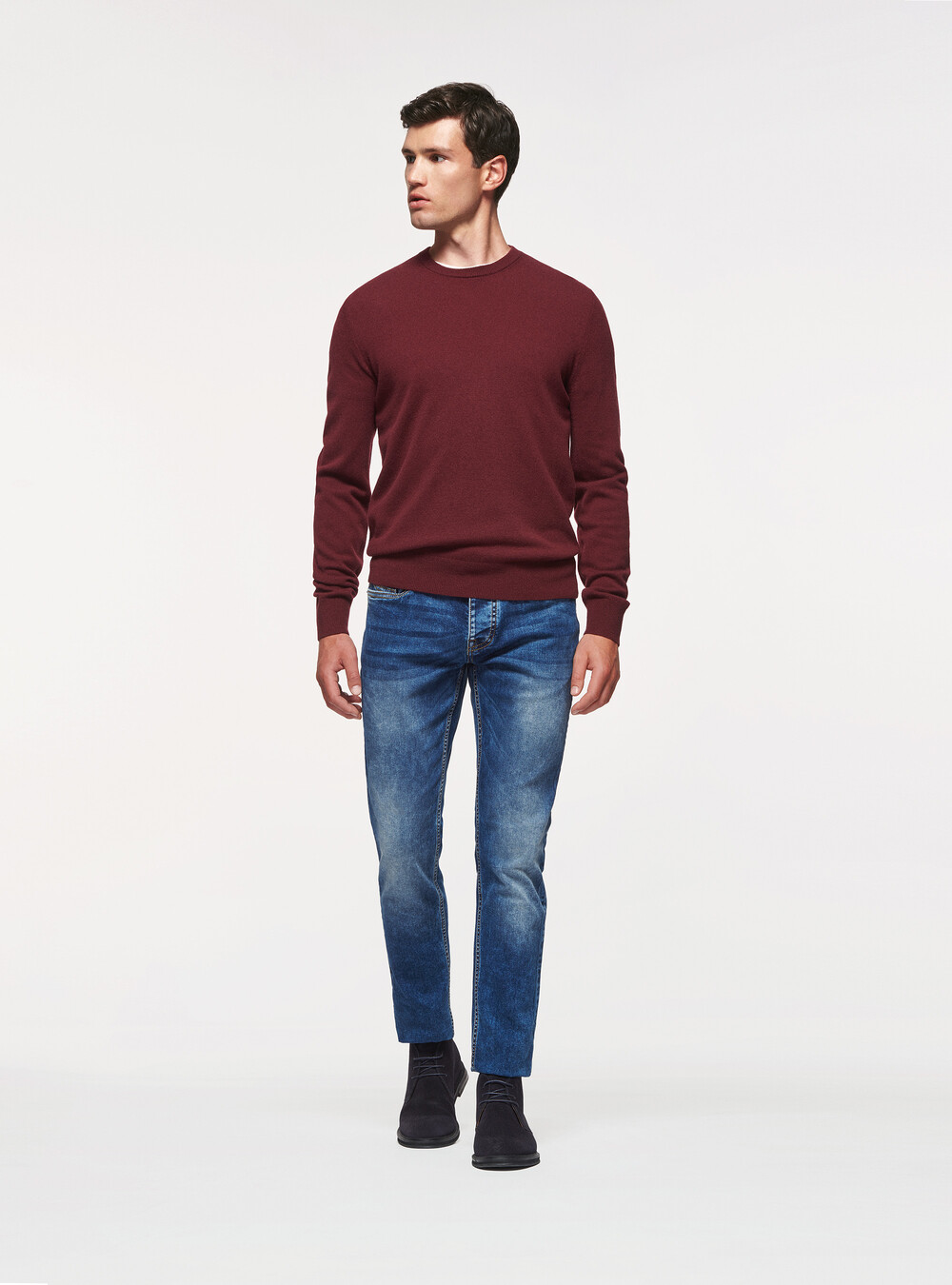 Lambswool and cashmere crew-neck sweater | GutteridgeEU | Men's catalog ...