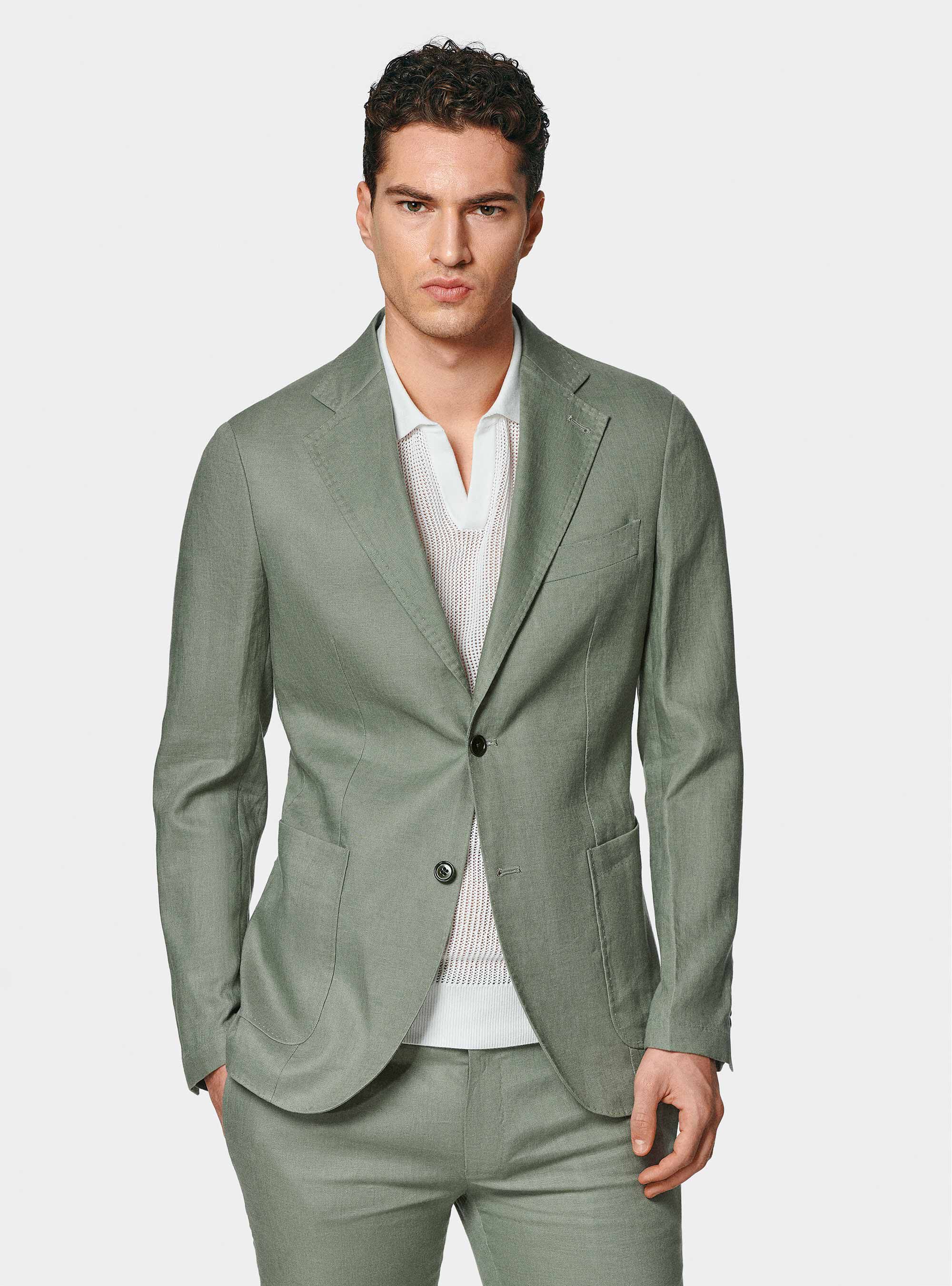 Giacca abito in puro lino