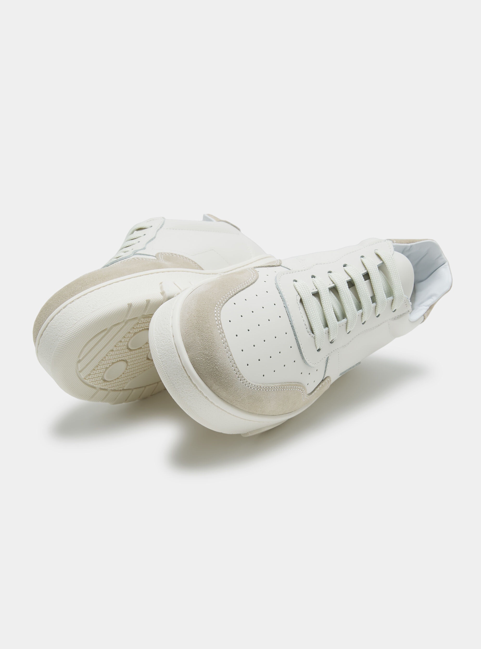 Sneakers in pelle e camoscio