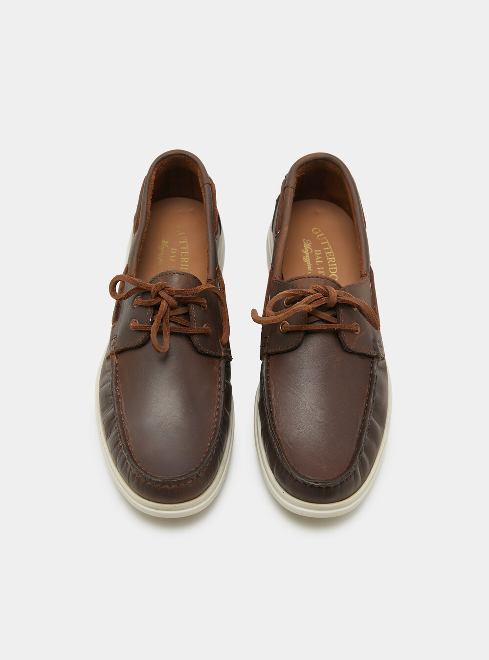 Brown Mocassin à Lacet Mocassins à Lacets En Cuir Gutteridge Homme