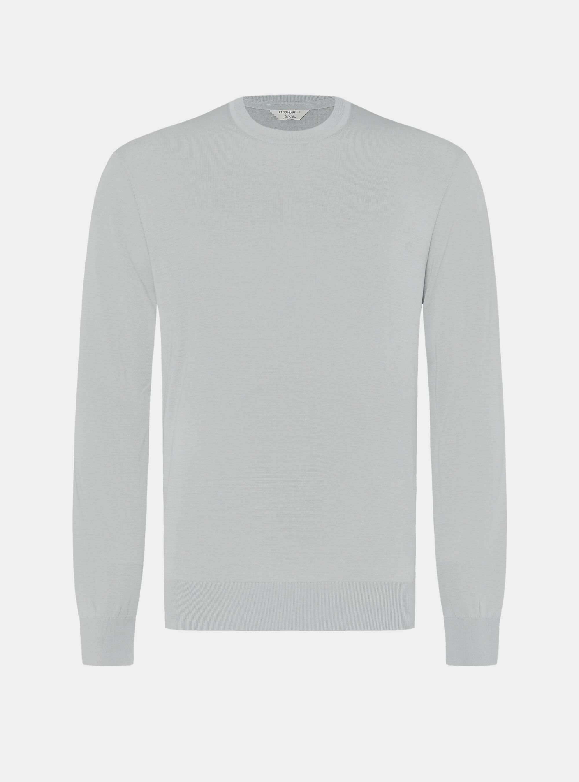 Cotton and silk crew neck sweater, PERLA 0178C