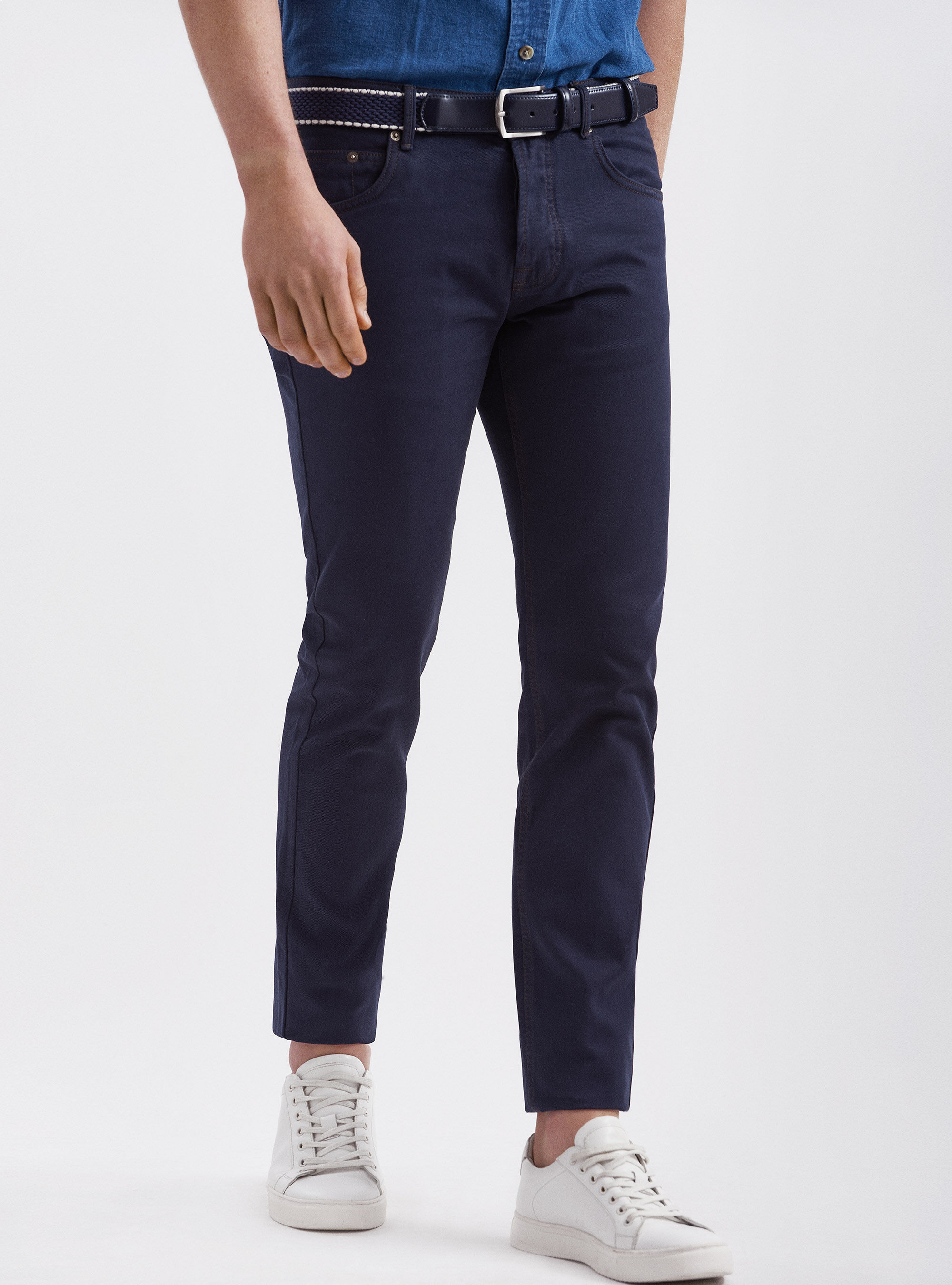 Pantaloni tipo denim 5 tasche in cotone Gutteridge Uomo