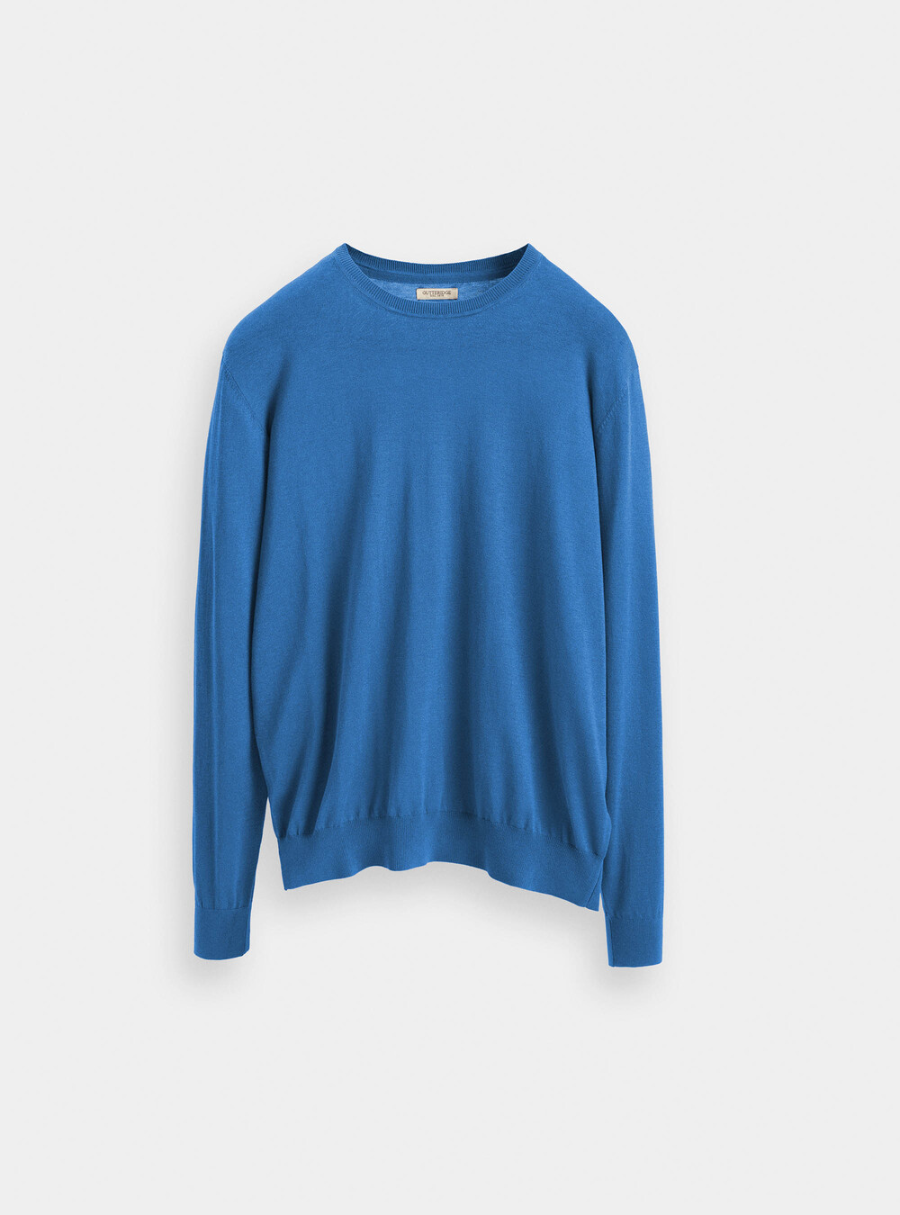 and cotton crew-neck sweater