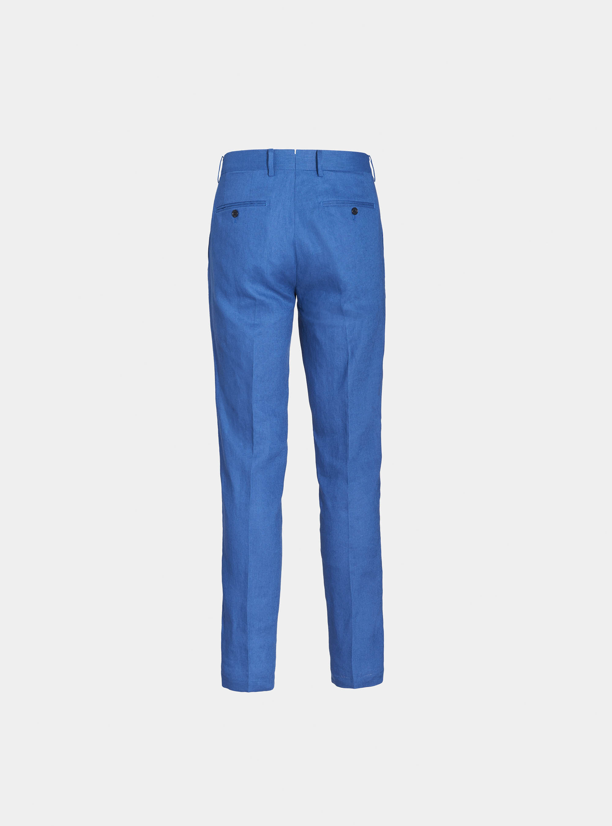 Pantaloni per abito in puro lino, BLU