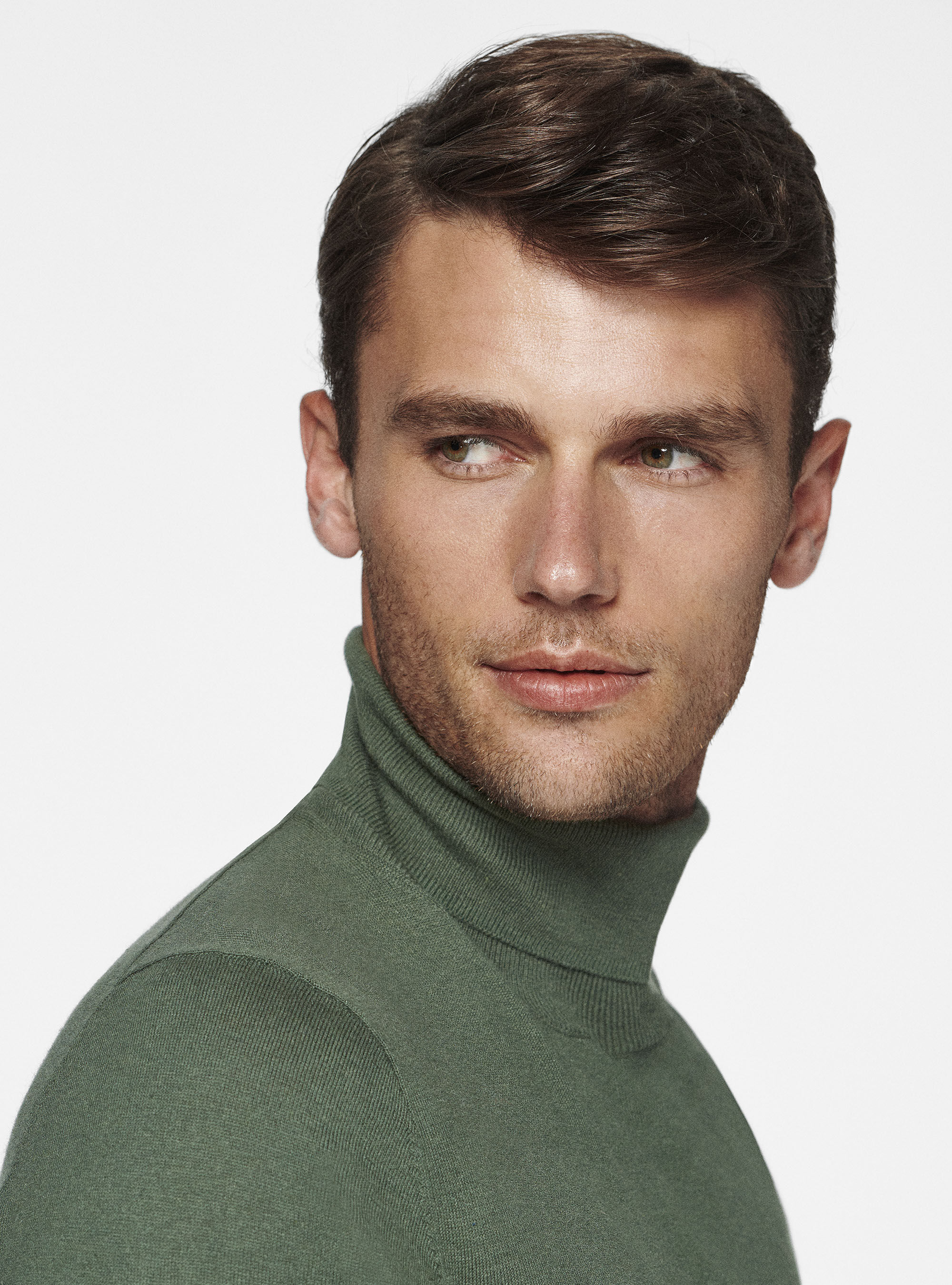 Dolcevita in cotone seta e cashmere, MILITARE 0609C