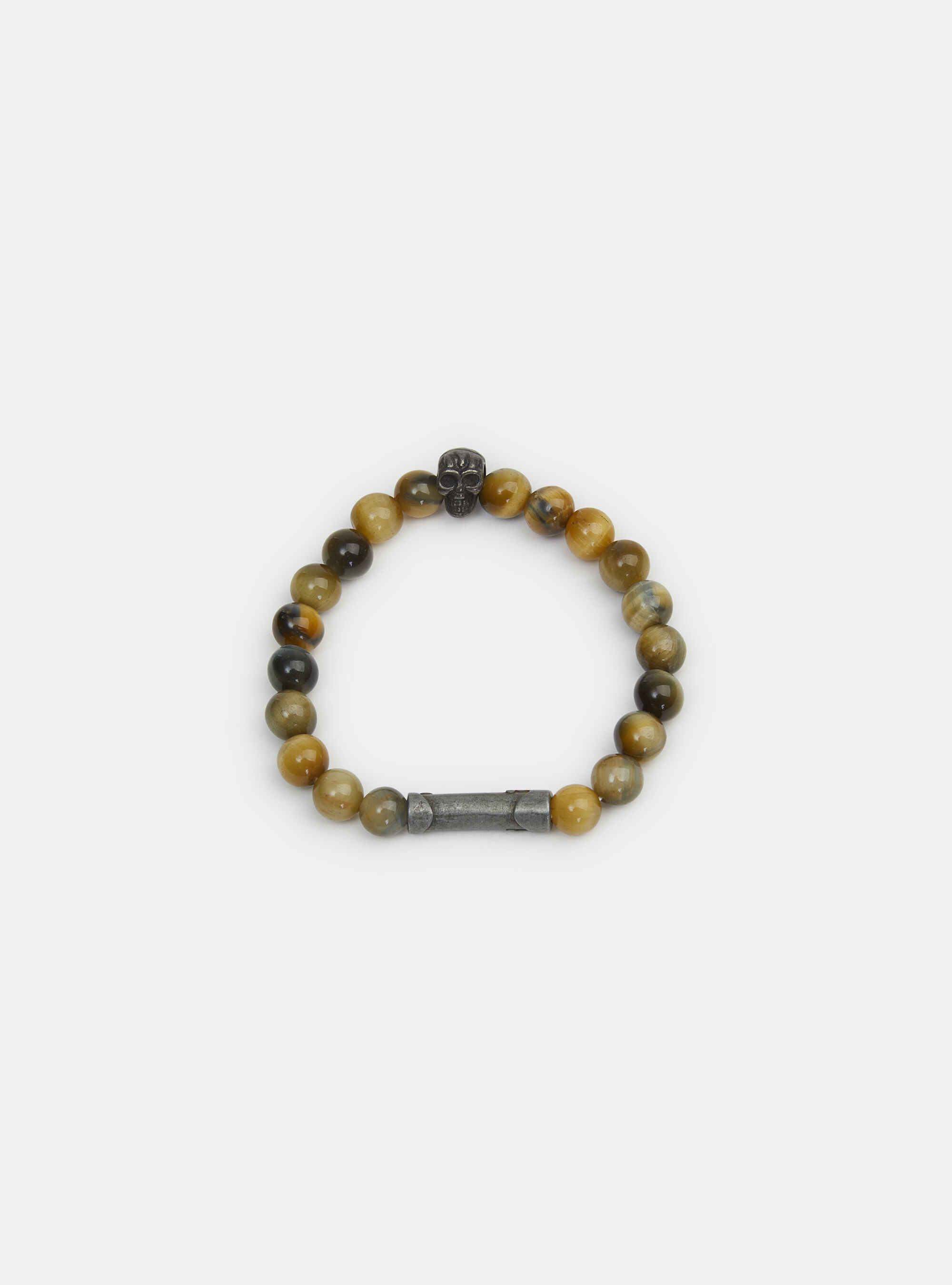 Bracelet &eacute;lastique avec sph&egrave;res et cr&acirc;ne, 0711C OCRA