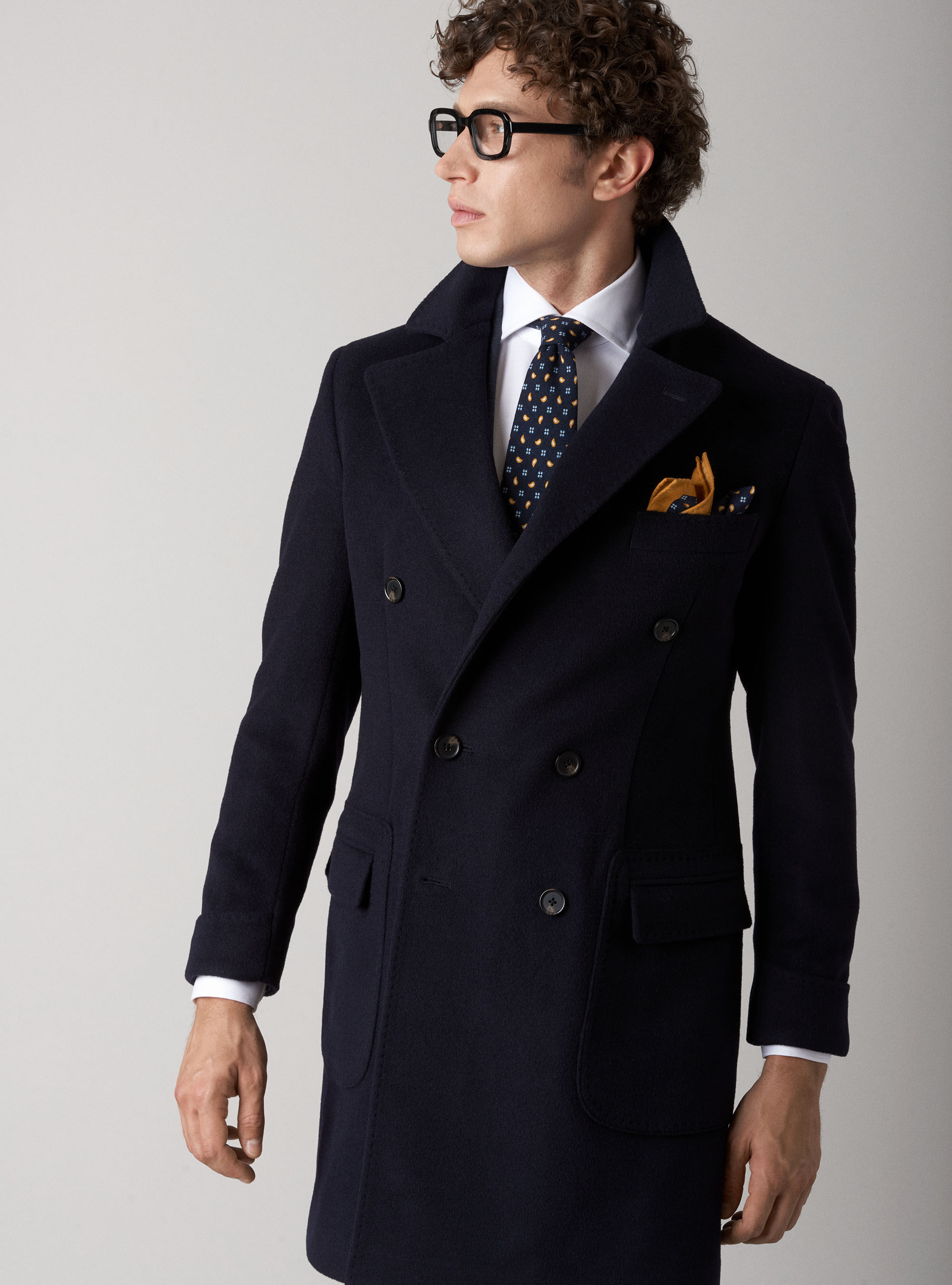 Cappotto doppiopetto in lana e cashmere | Gutteridge | Saldi Uomo