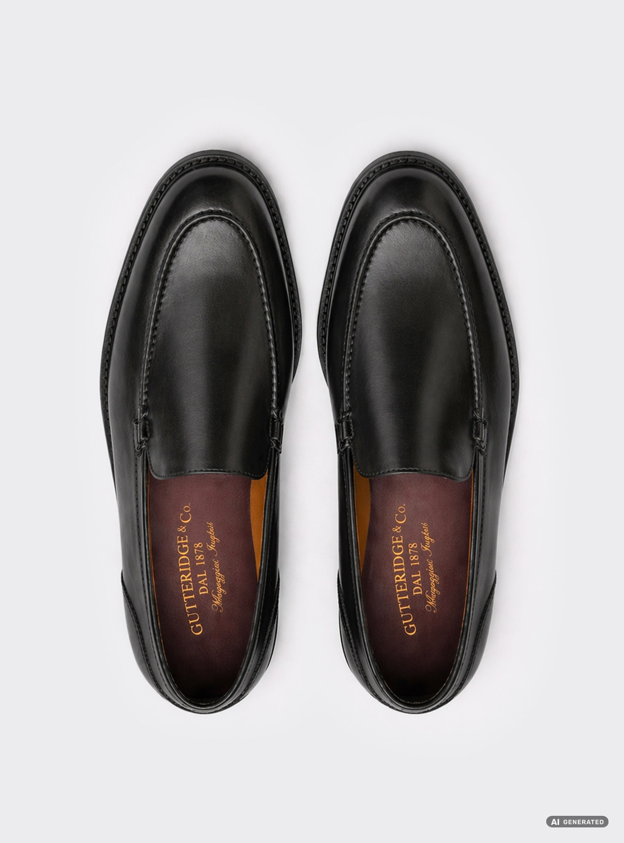 Mocassino in pelle di vitello, BLACK