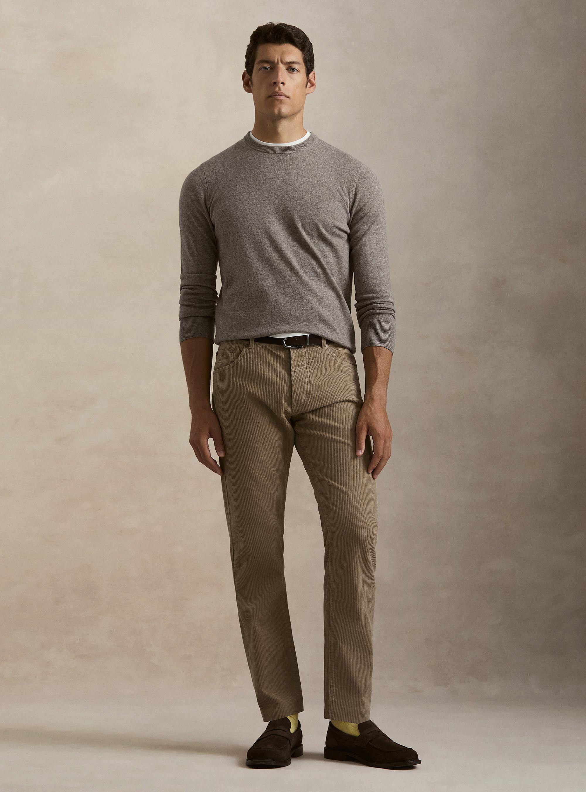 Girocollo in maglia in lana poliammide cashmere