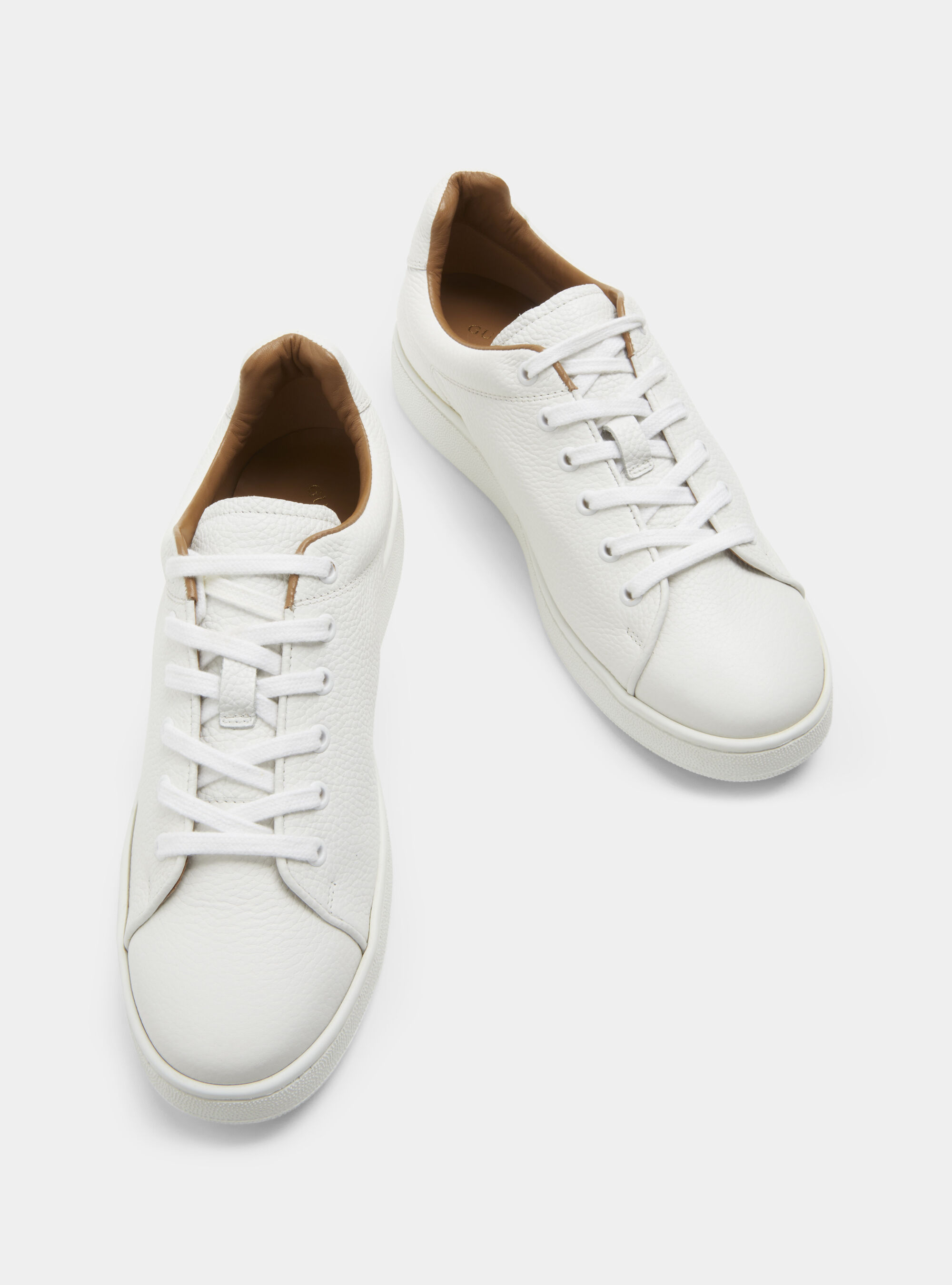 Grained leather trainers Gutteridge Men s catalog gutteridge storefront