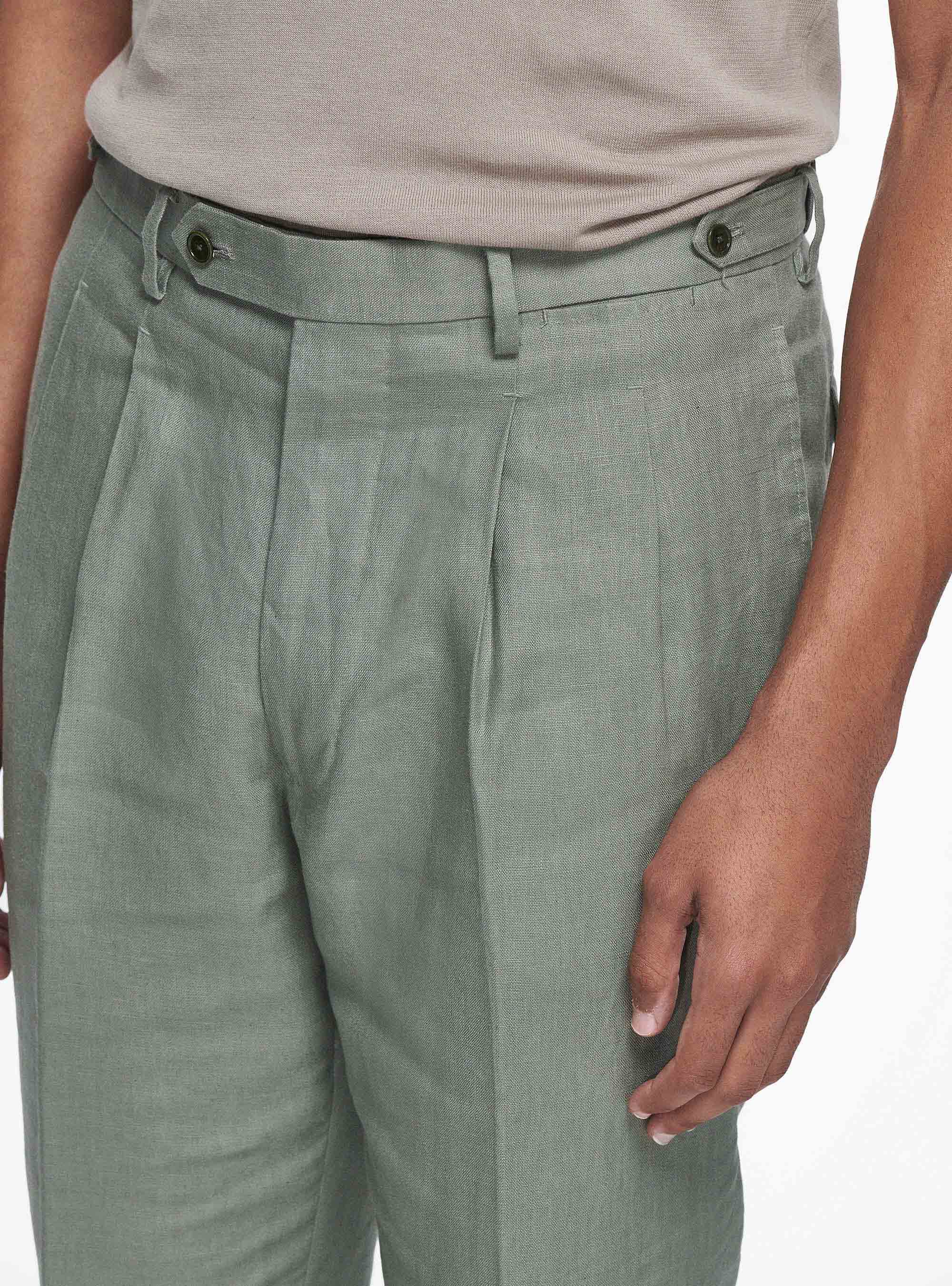 Twin pleat trousers outlet