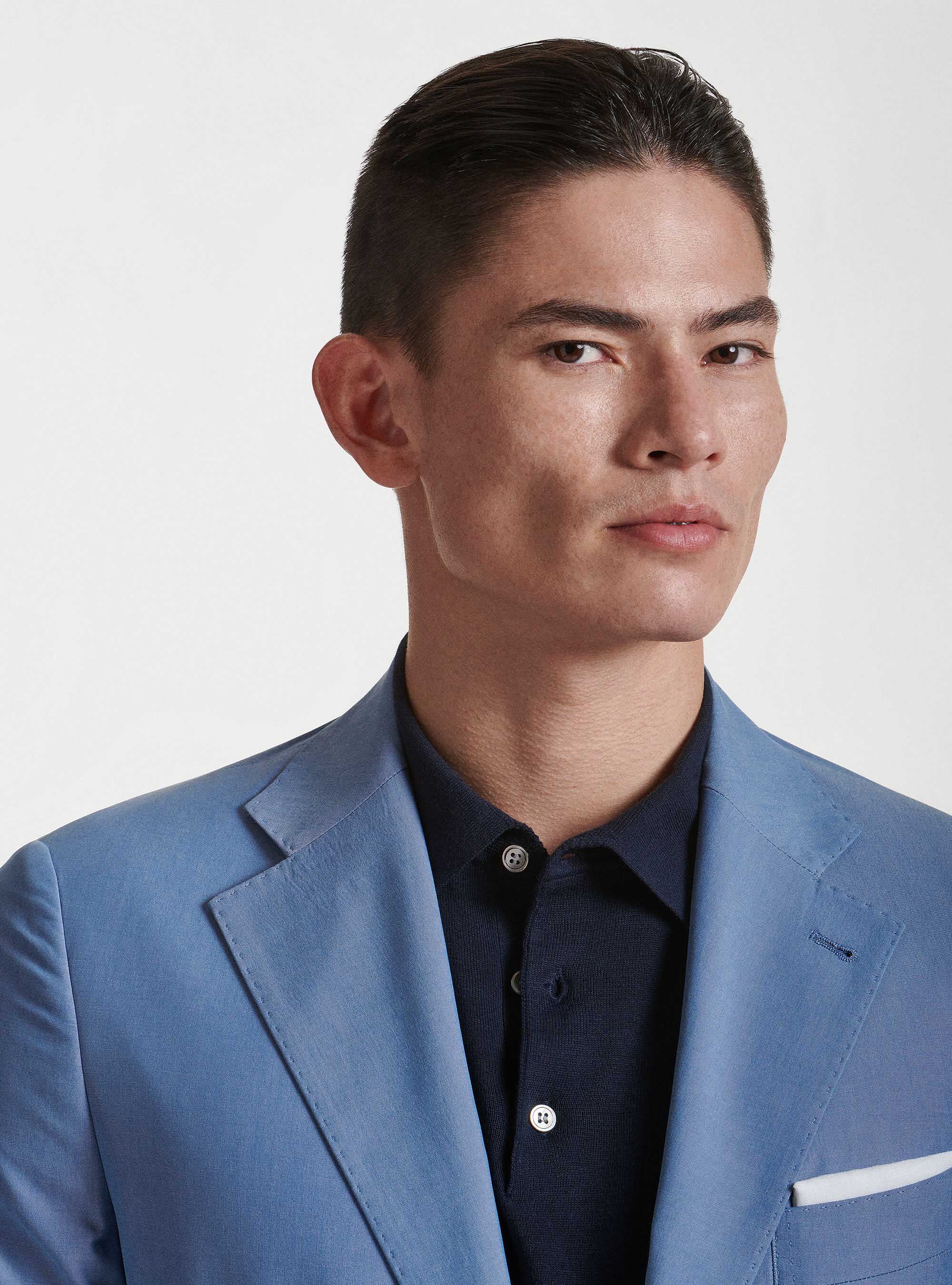 Giacca per abito in misto cotone DUEMILAGORI, AZZURRO