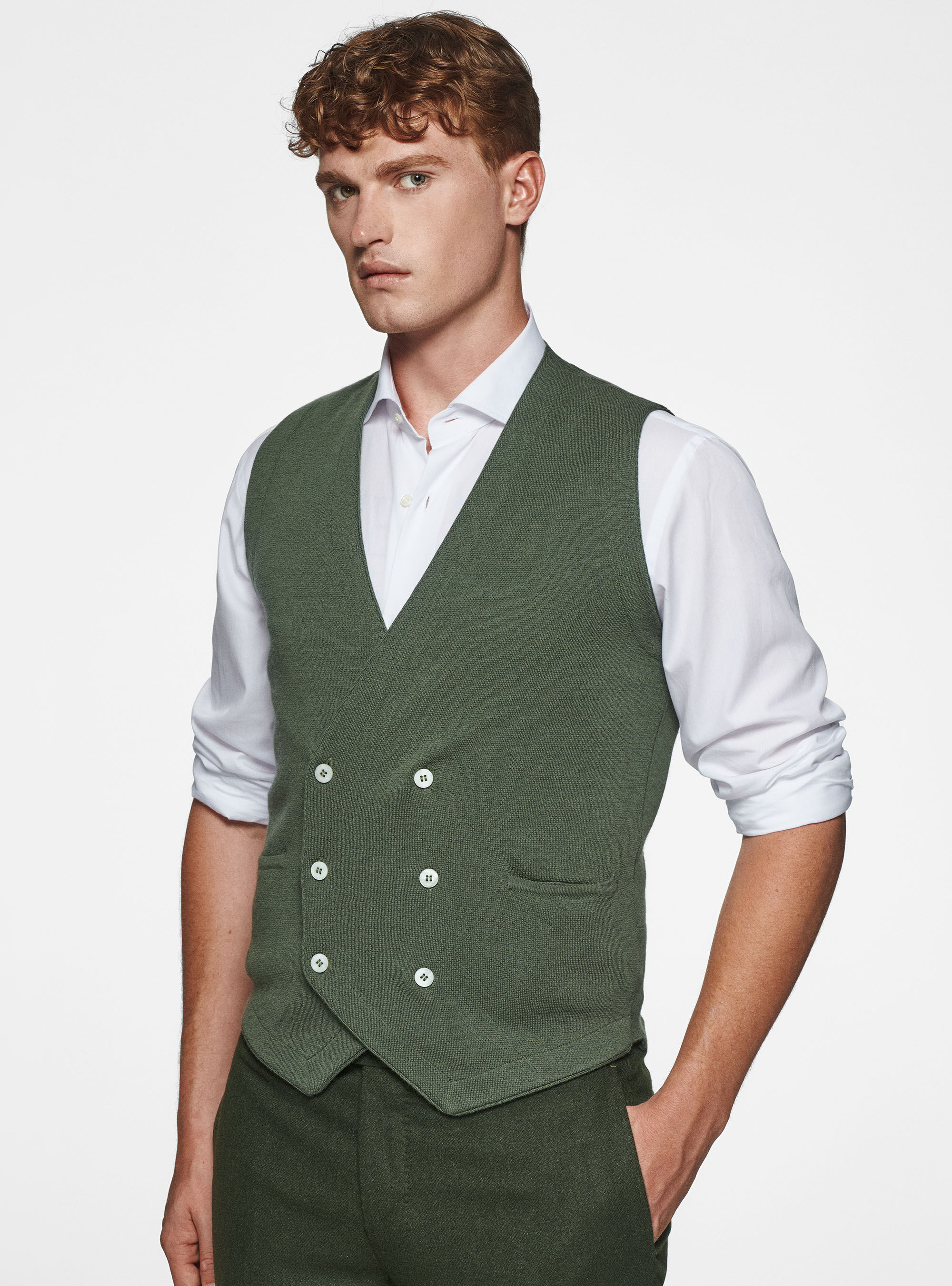 Mens merino wool waistcoat 2025
