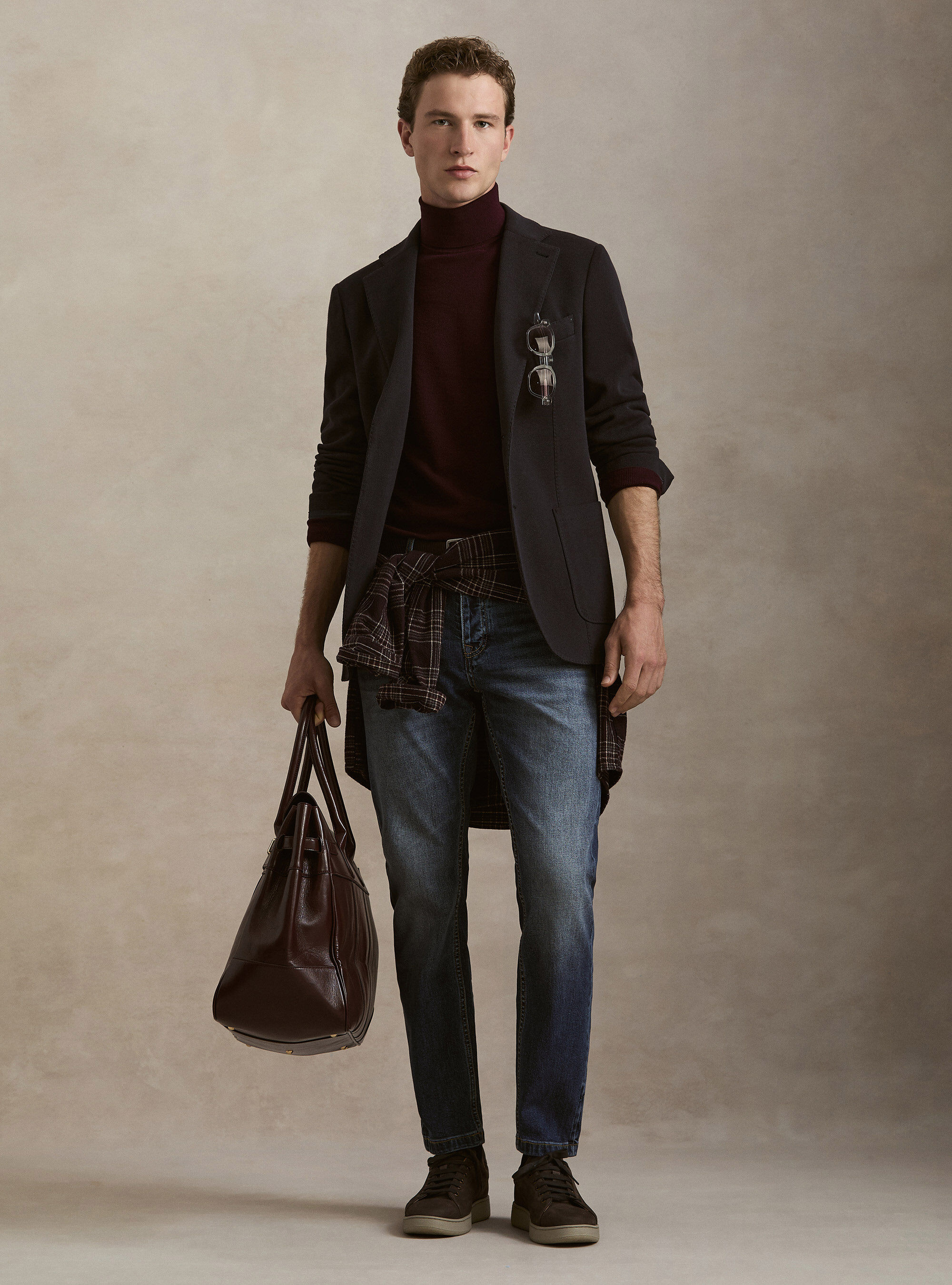 Cotton-Blend Jersey Blazer