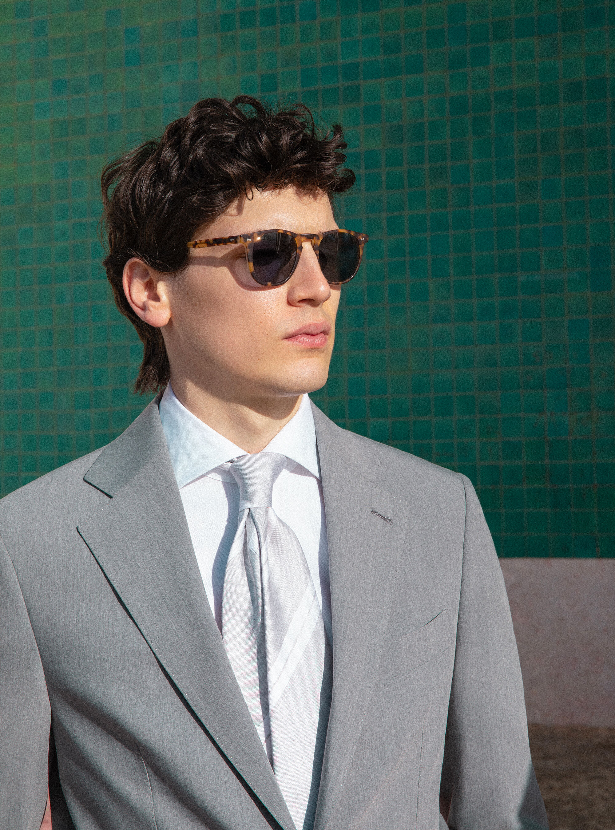 Stretch cotton suit,