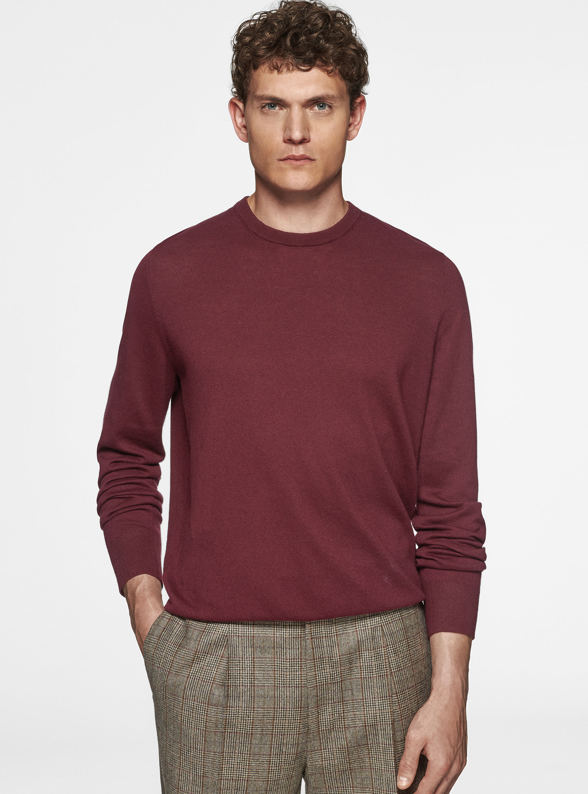 Men's silk cotton sweater new arrivals