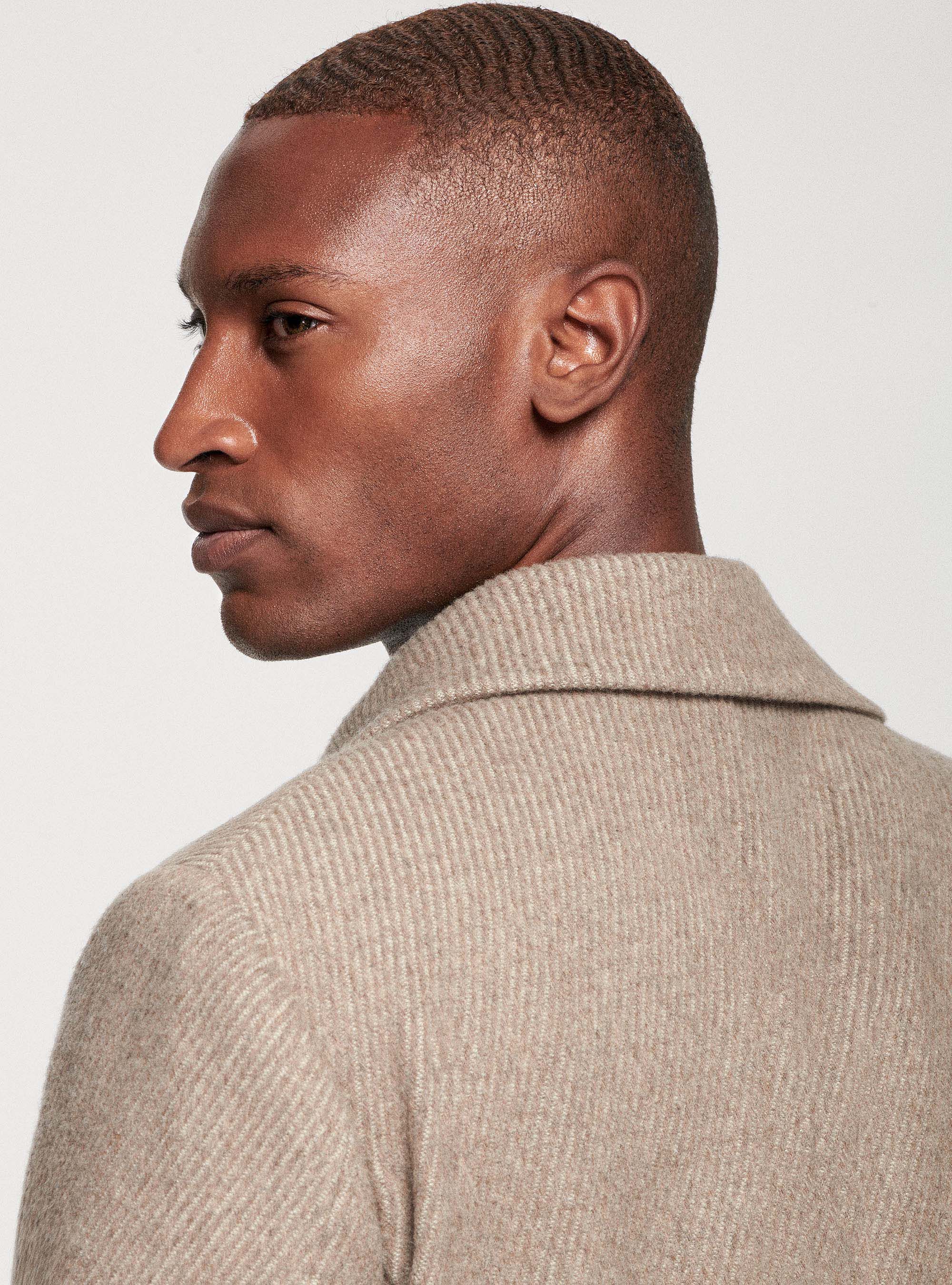 Men's tan hotsell wool peacoat
